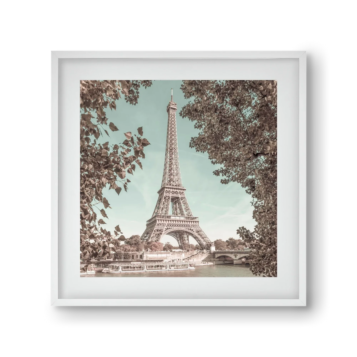 PARIS Eiffel Tower & River Seine | urban vintage style - artbridge