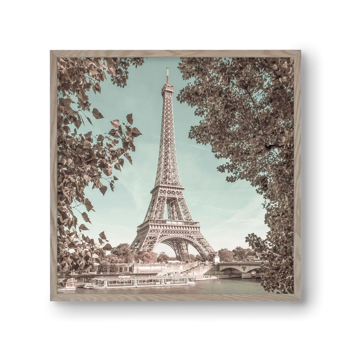PARIS Eiffel Tower & River Seine | urban vintage style - artbridge