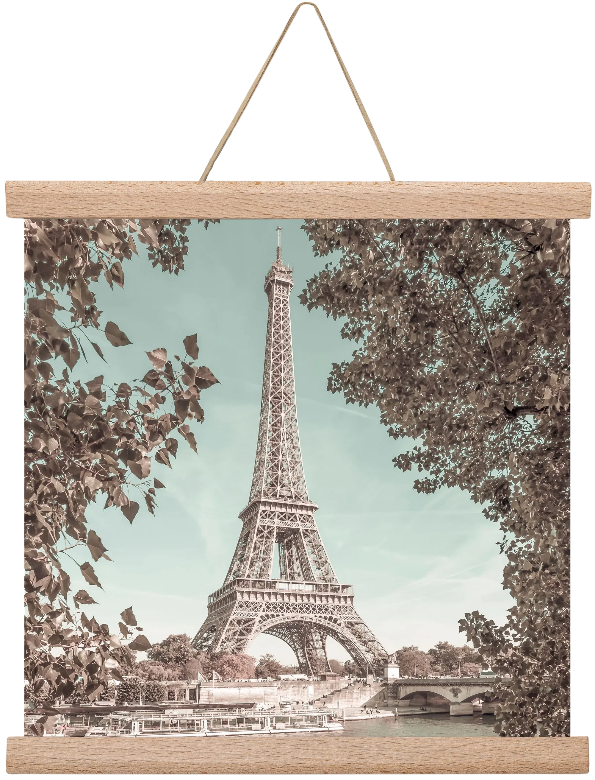 PARIS Eiffel Tower & River Seine | urban vintage style - artbridge
