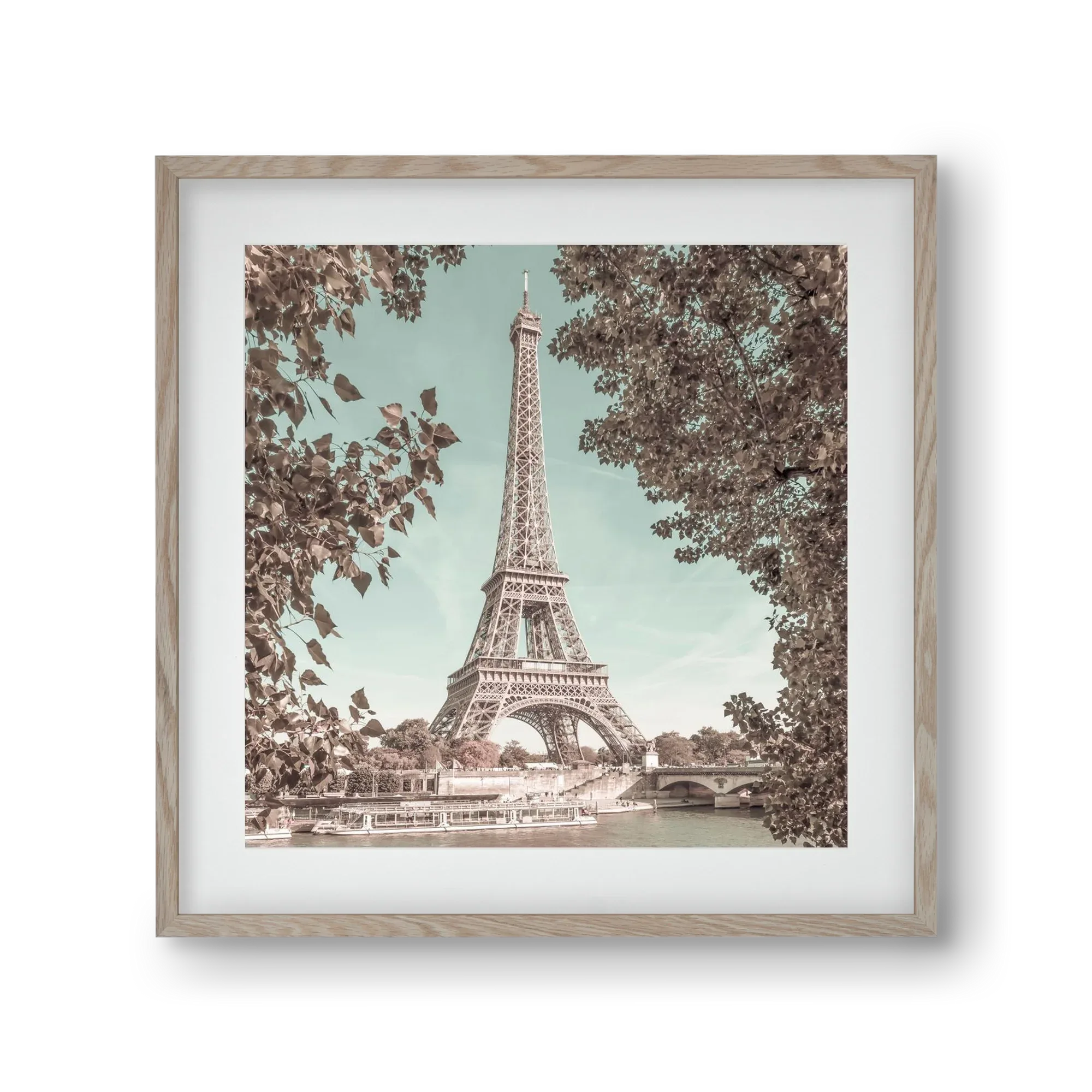 PARIS Eiffel Tower & River Seine | urban vintage style - artbridge