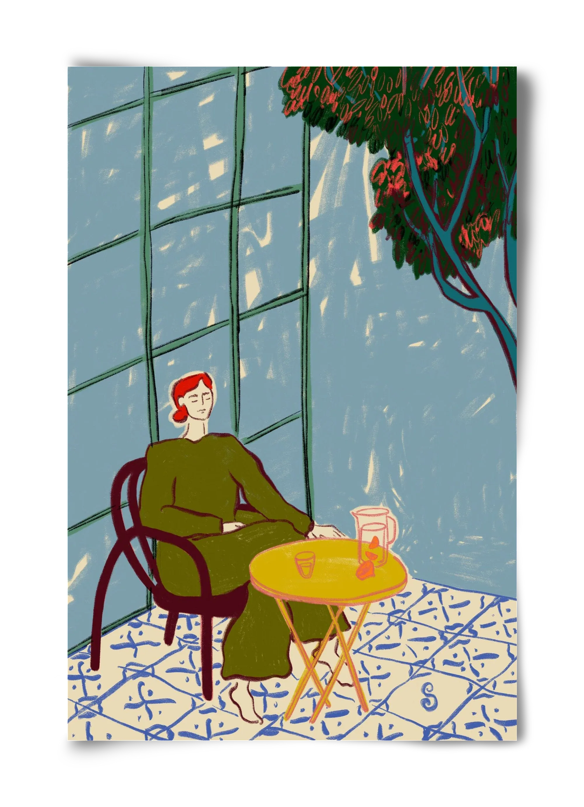 WOMAN UNDER A TREE - artbridge