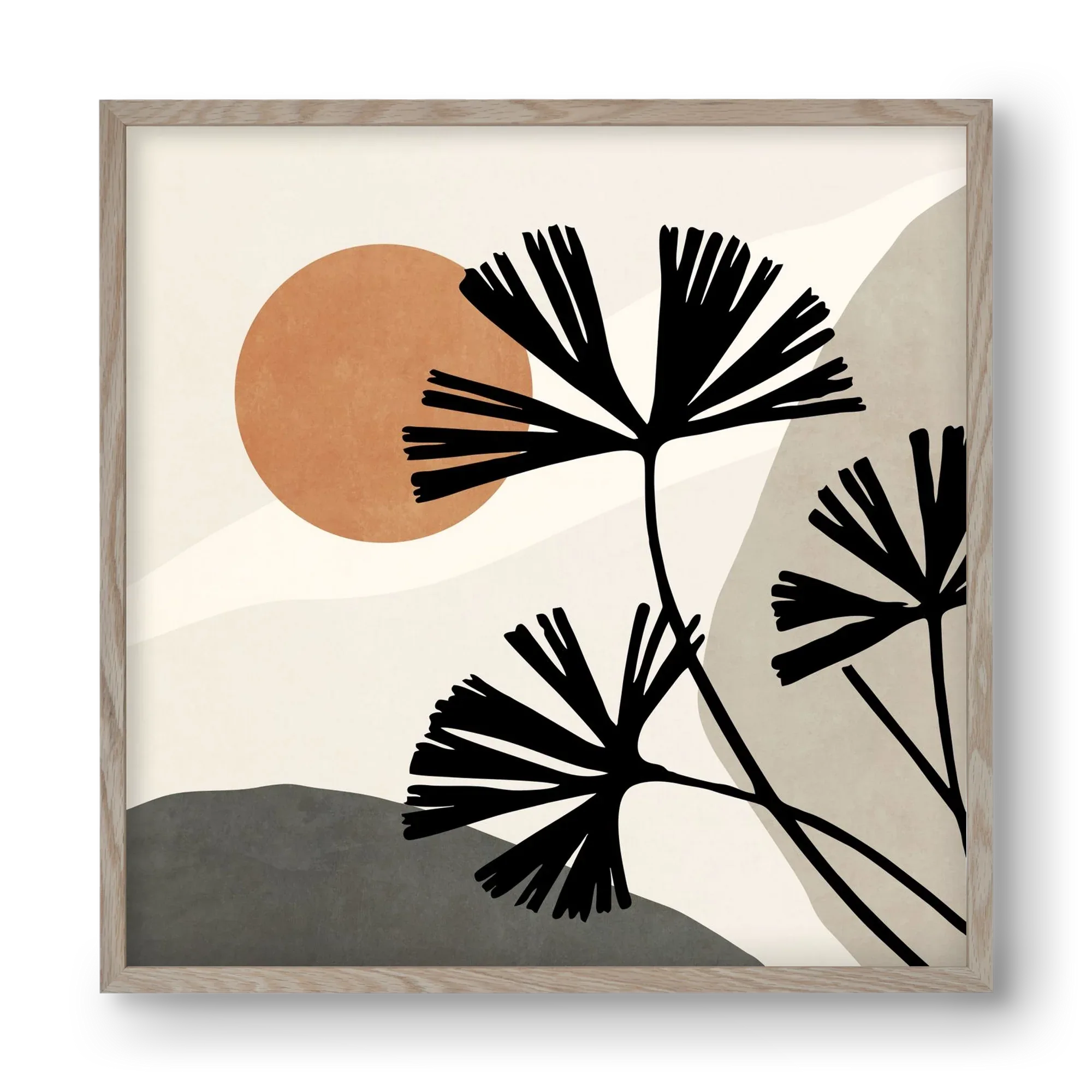 MINIMAL ART - TROPICAL LEAVES 01 - artbridge