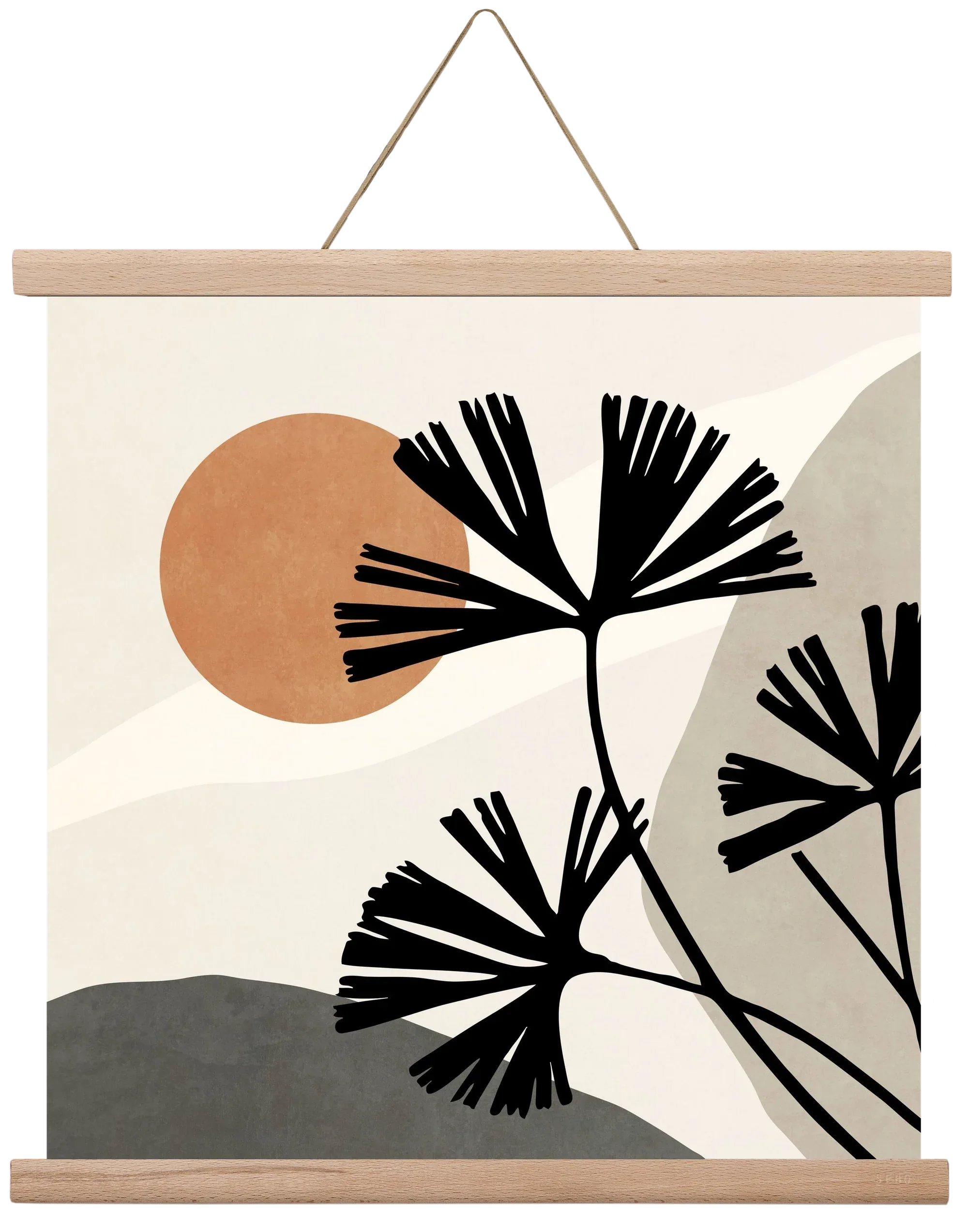 MINIMAL ART - TROPICAL LEAVES 01 - artbridge