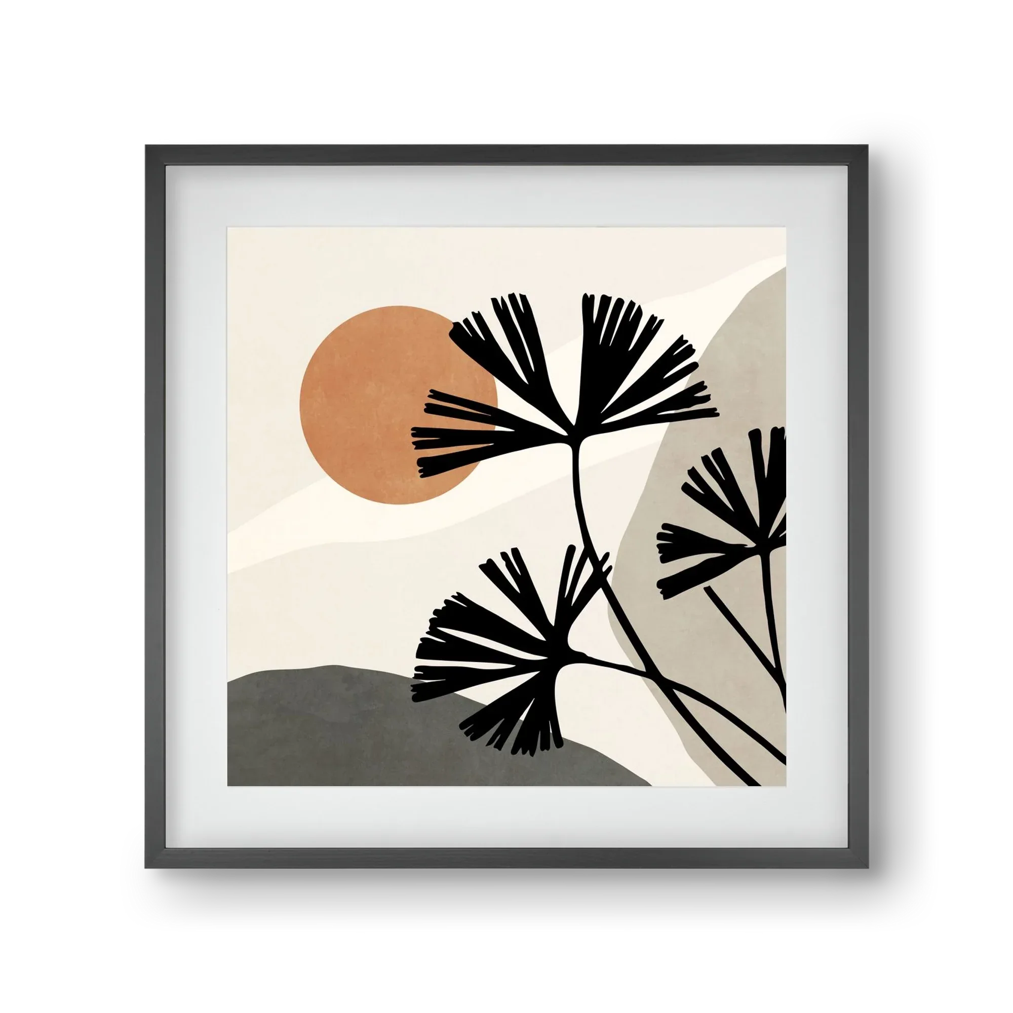 MINIMAL ART - TROPICAL LEAVES 01 - artbridge
