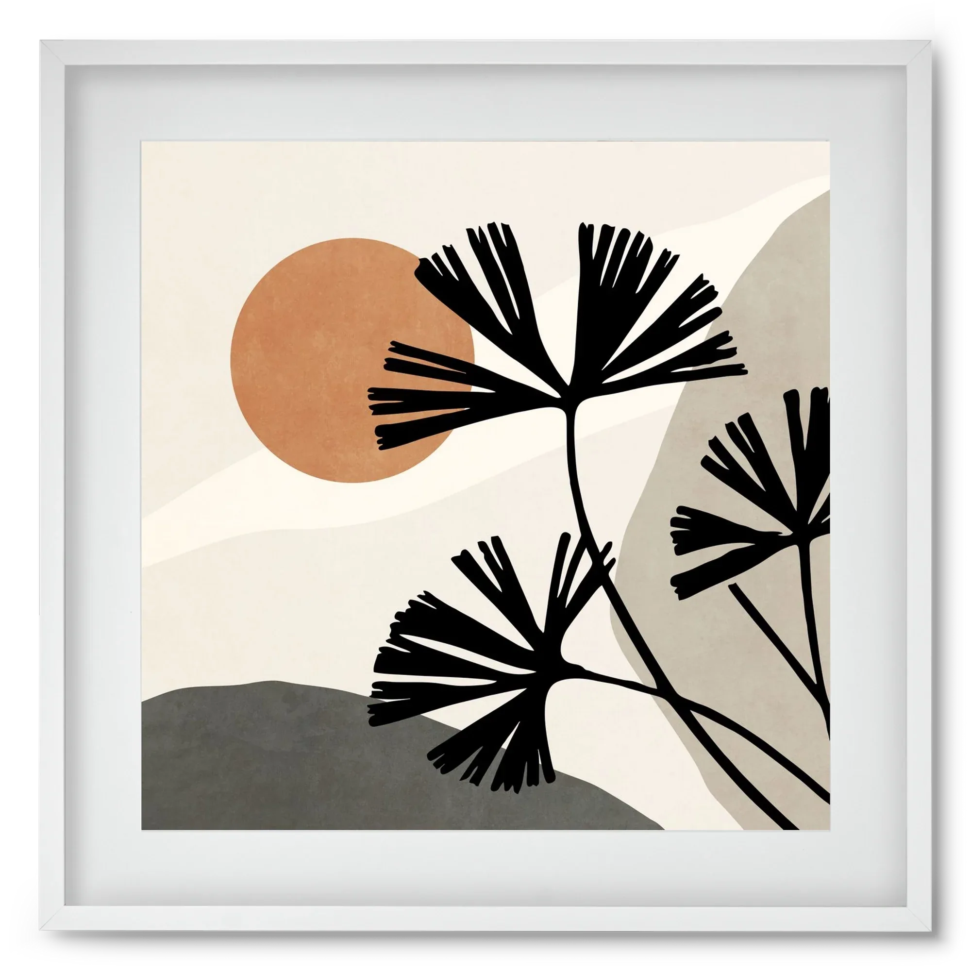 MINIMAL ART - TROPICAL LEAVES 01 - artbridge