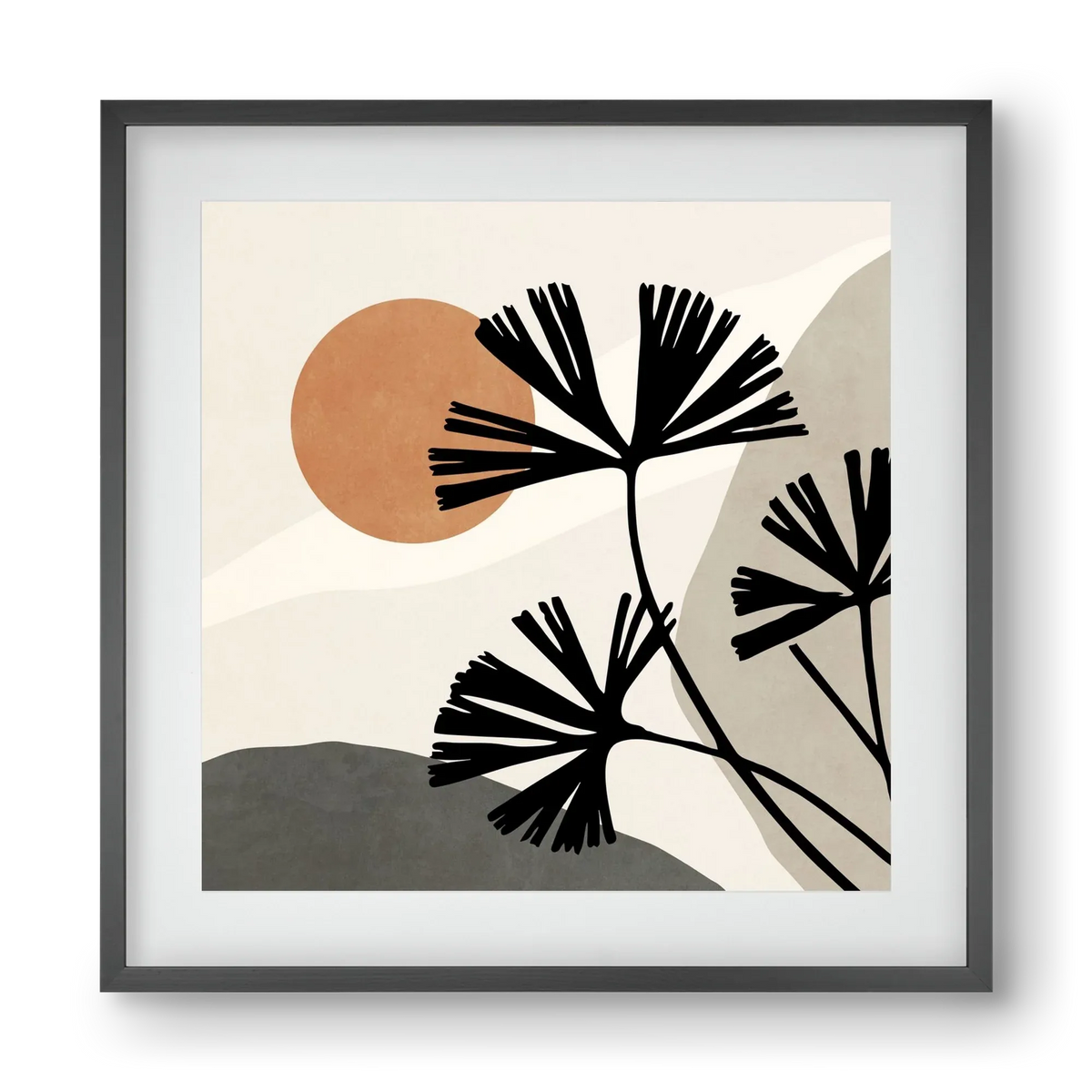 MINIMAL ART - TROPICAL LEAVES 01 - artbridge
