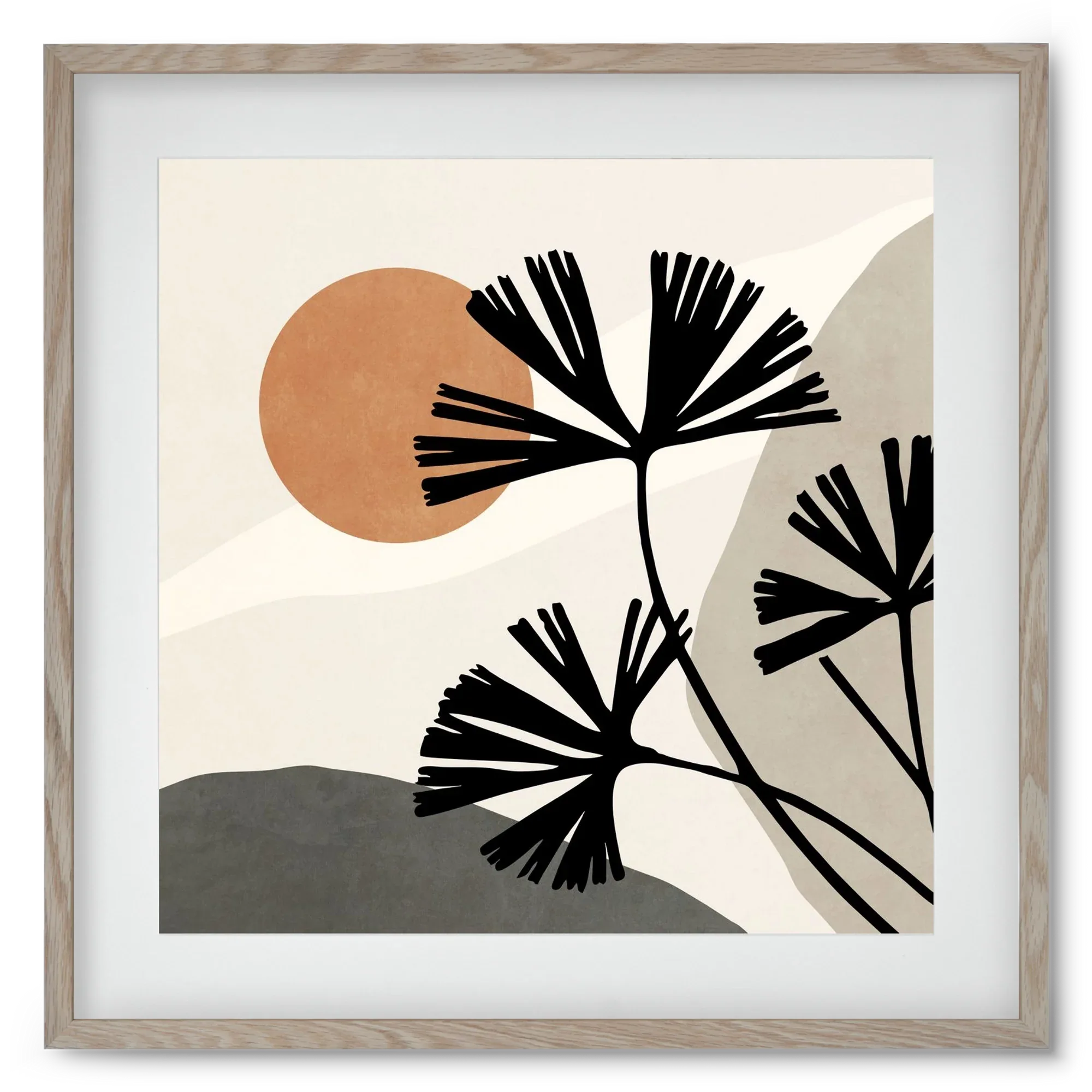 MINIMAL ART - TROPICAL LEAVES 01 - artbridge