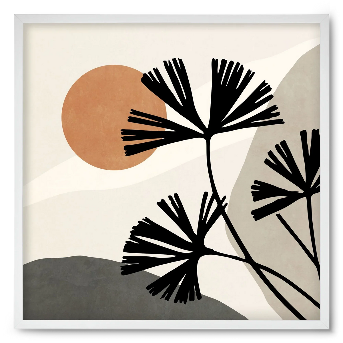 MINIMAL ART - TROPICAL LEAVES 01 - artbridge
