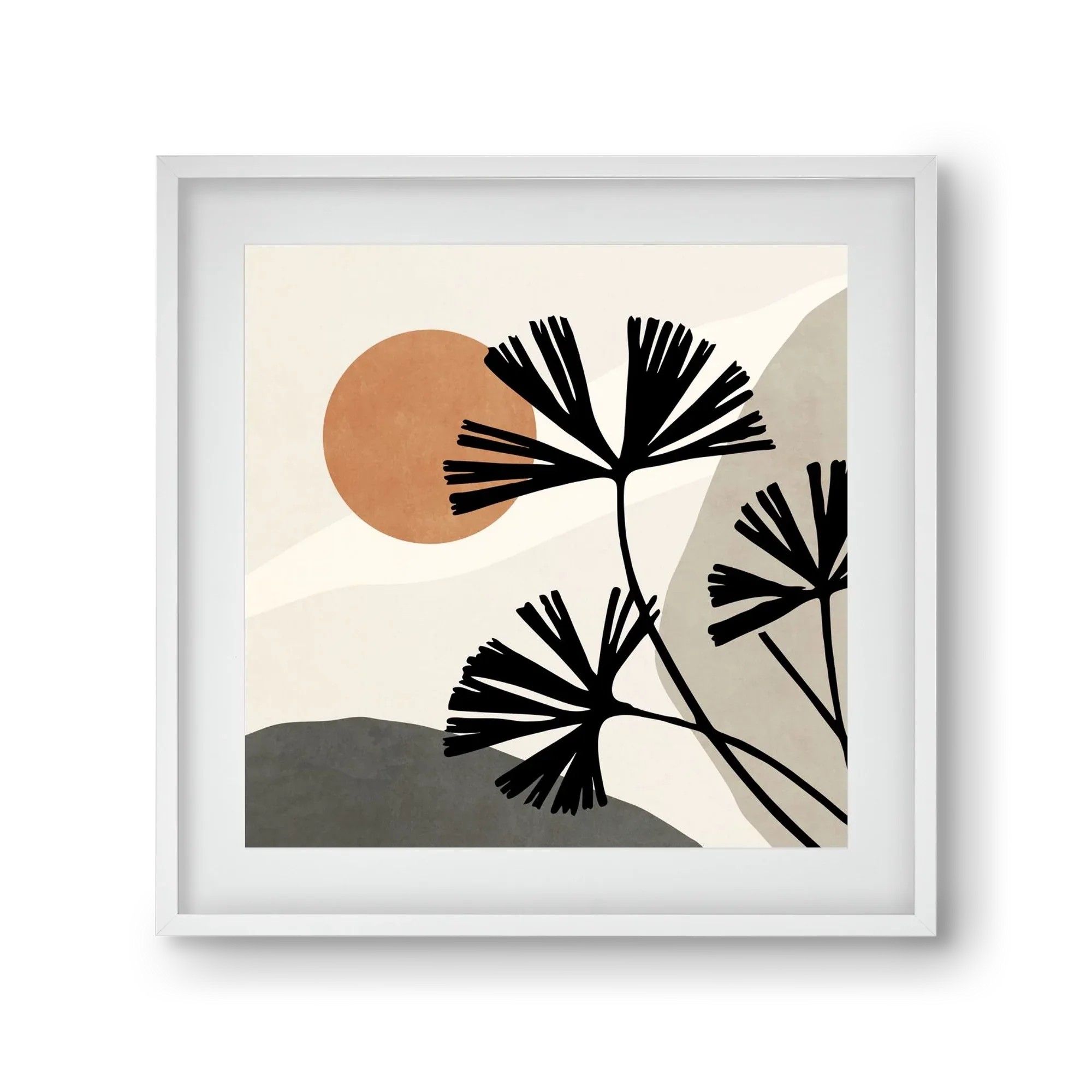 MINIMAL ART - TROPICAL LEAVES 01 - artbridge