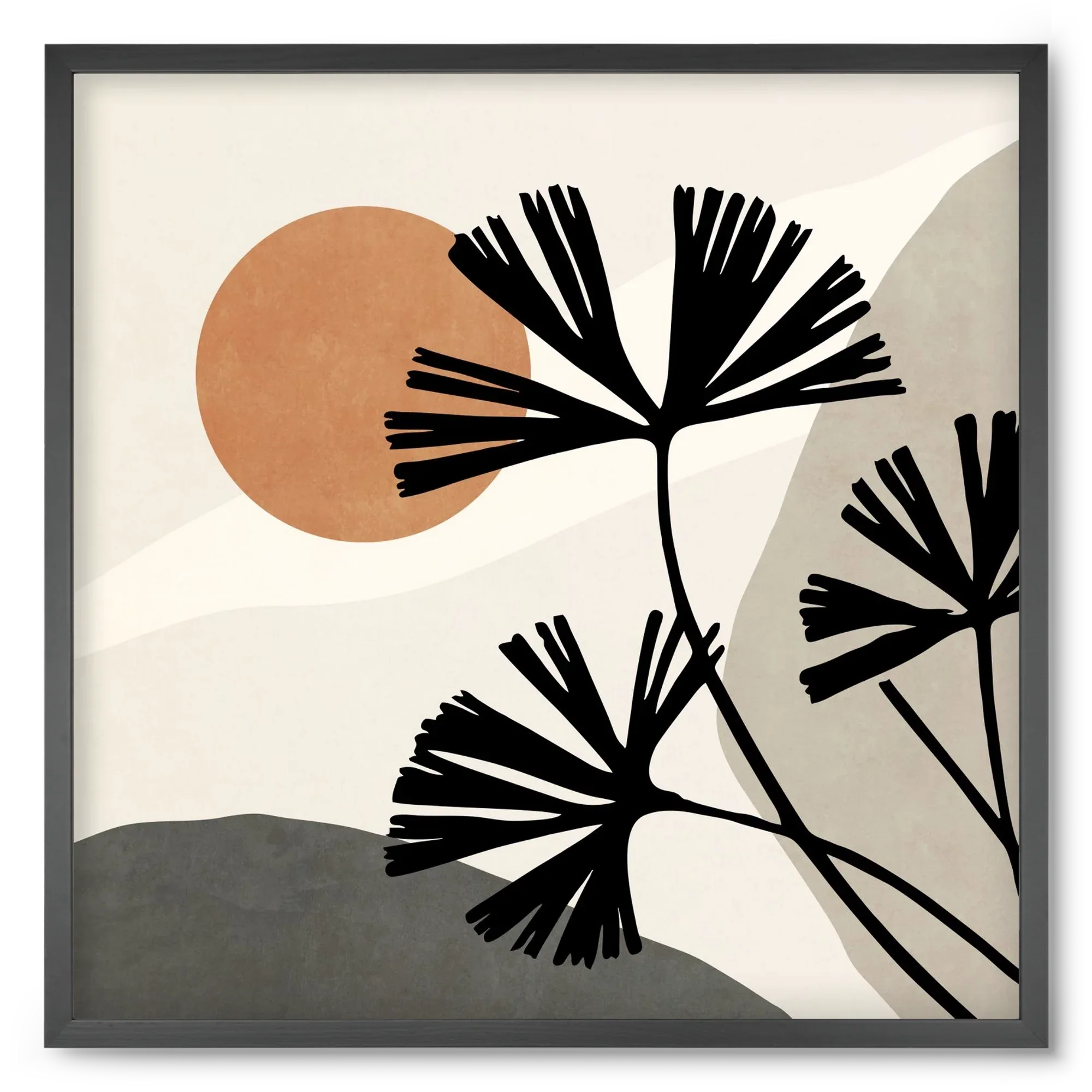 MINIMAL ART - TROPICAL LEAVES 01 - artbridge