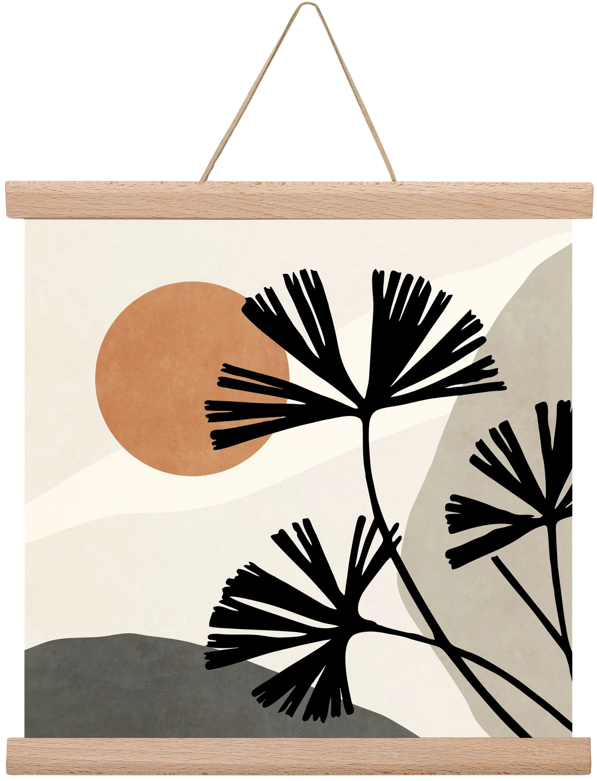 MINIMAL ART - TROPICAL LEAVES 01 - artbridge