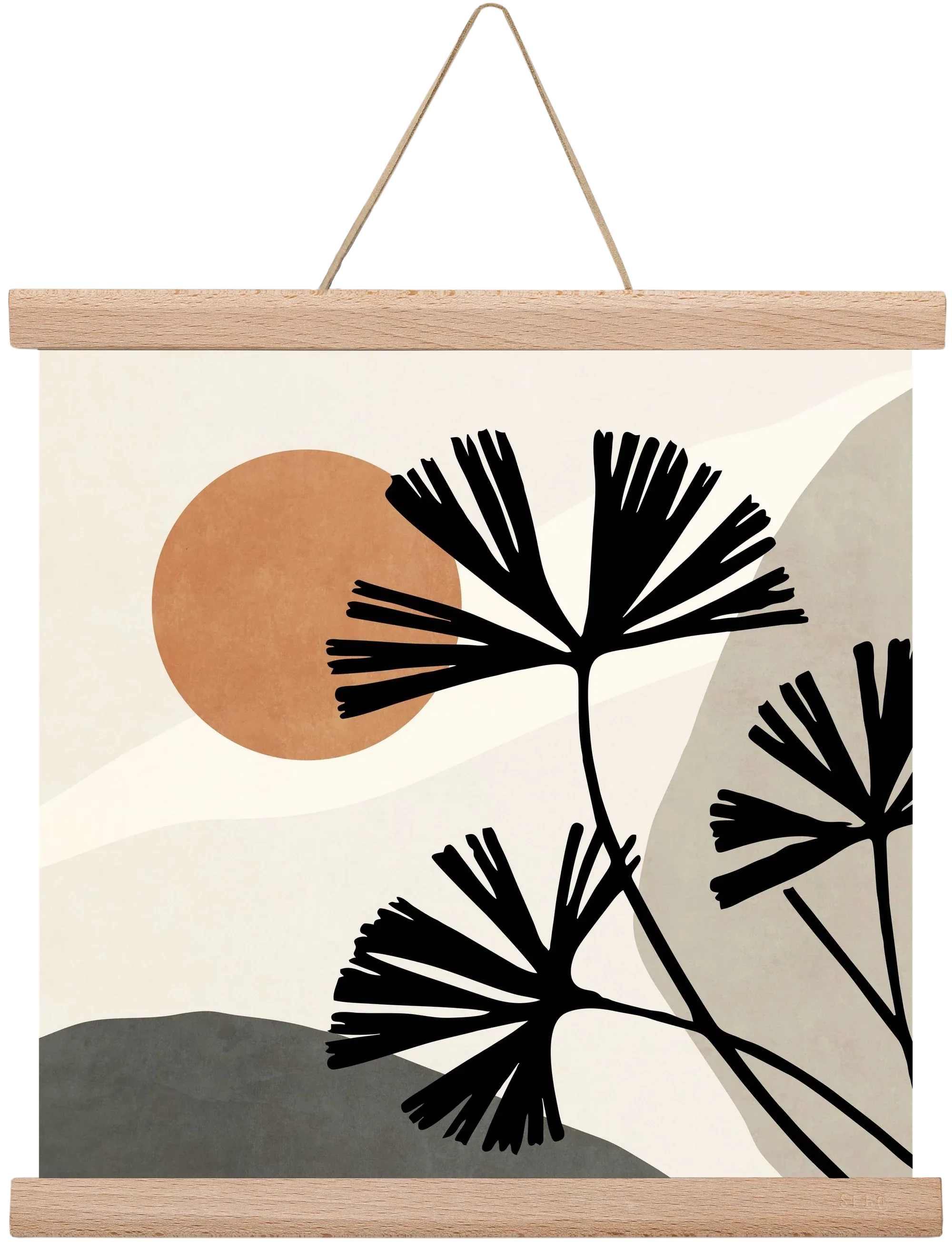 MINIMAL ART - TROPICAL LEAVES 01 - artbridge
