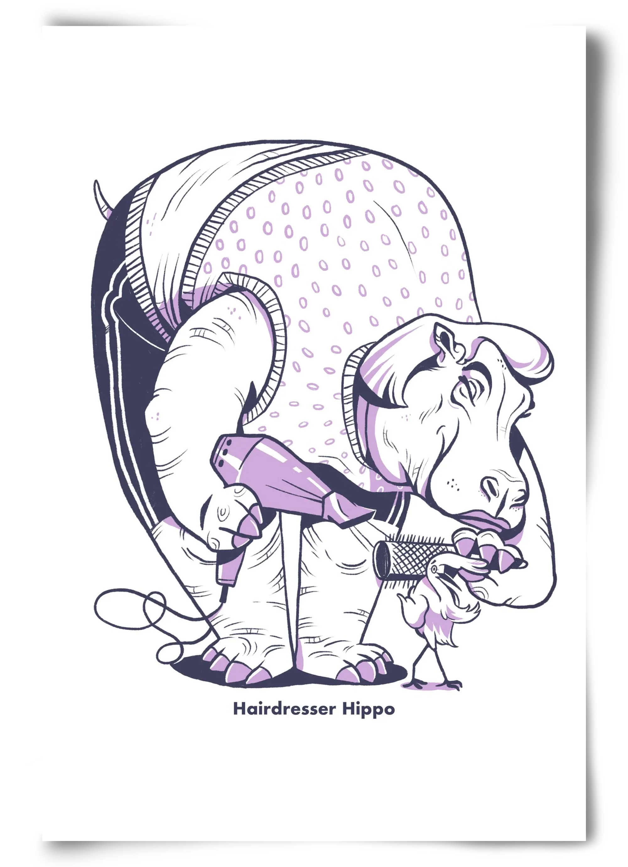 Hairdresser Hippo - artbridge