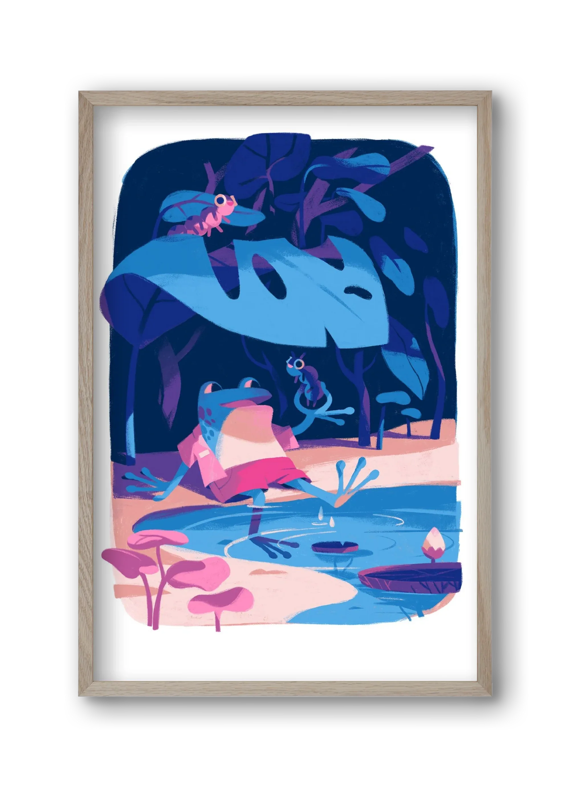 Frog in the puddle - artbridge