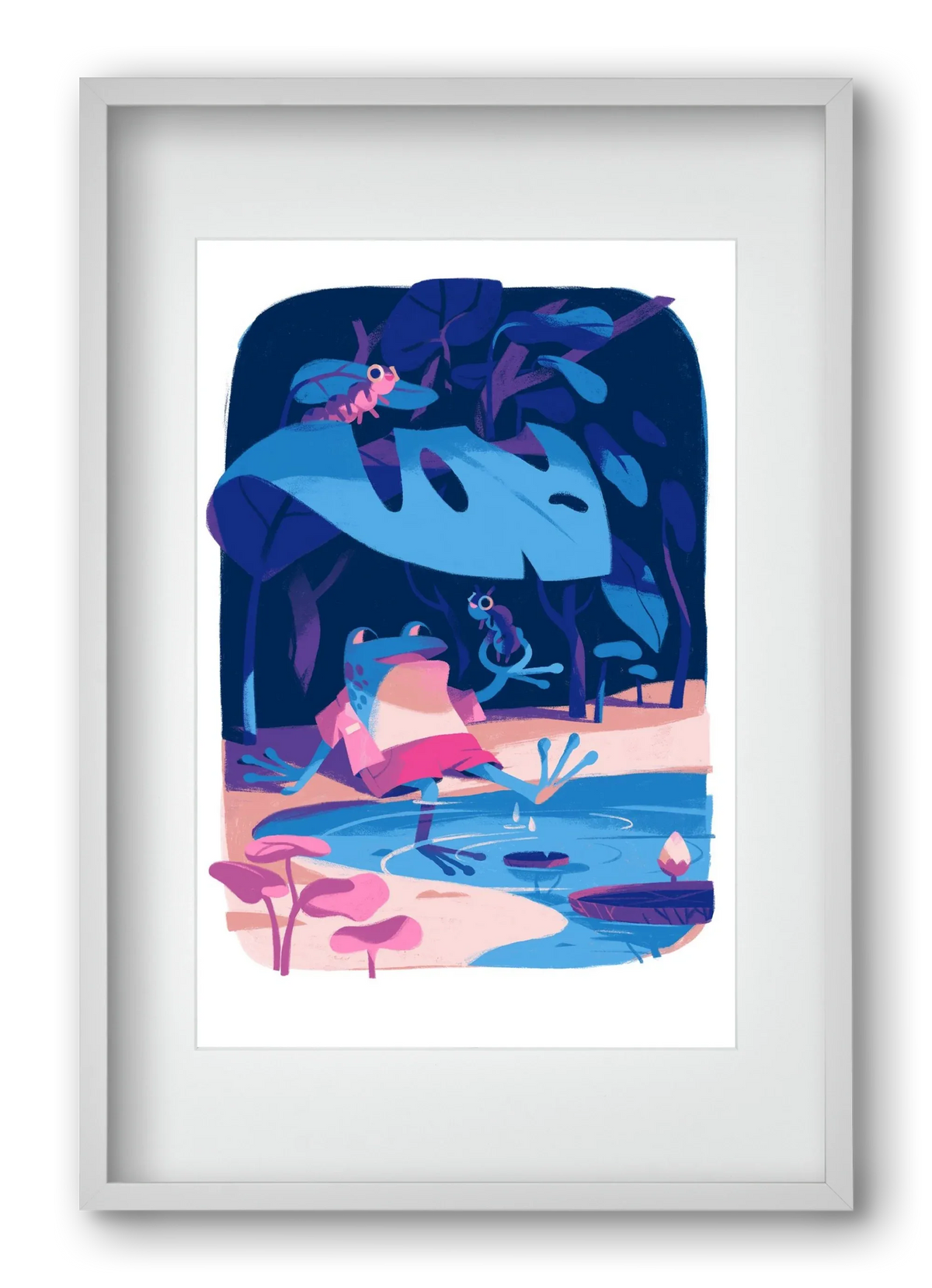 Frog in the puddle - artbridge