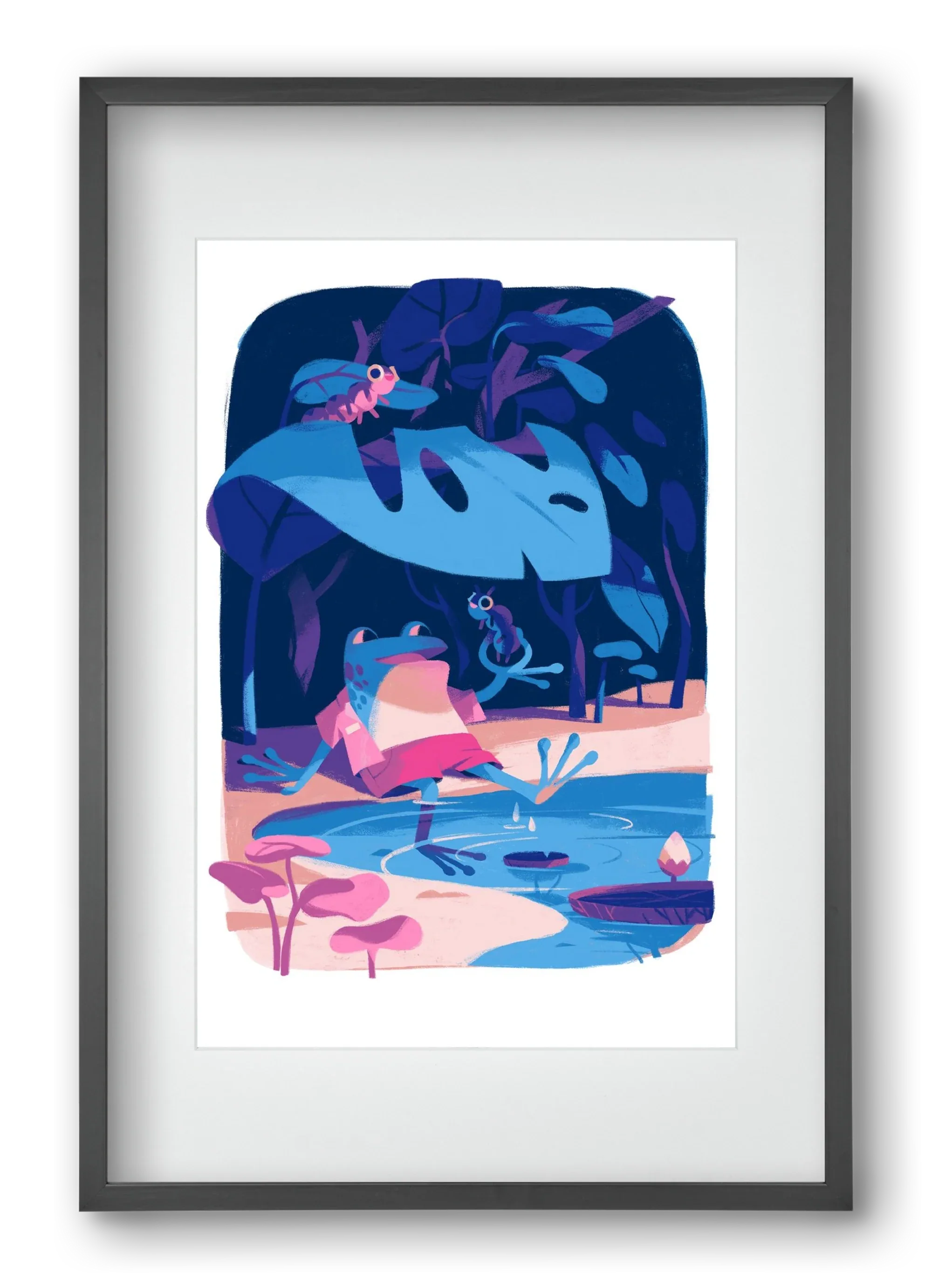 Frog in the puddle - artbridge