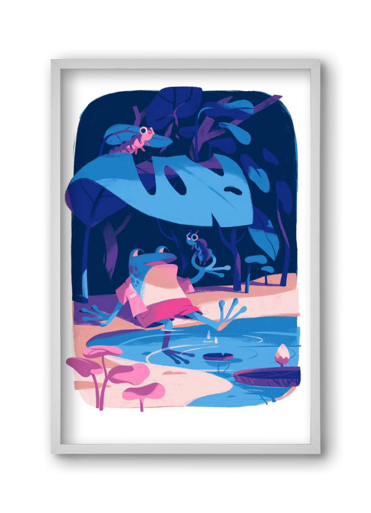 Frog in the puddle - artbridge