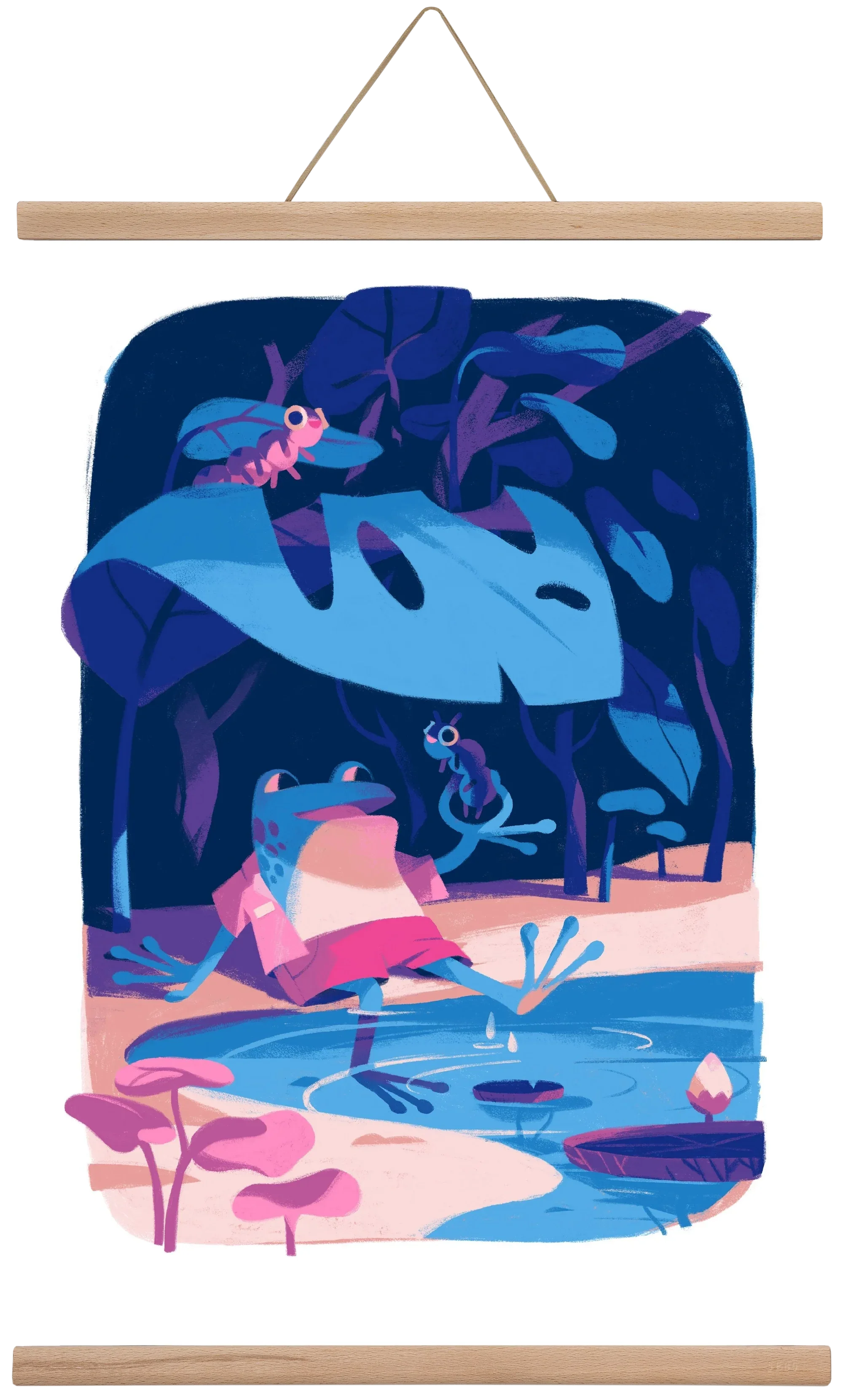 Frog in the puddle - artbridge