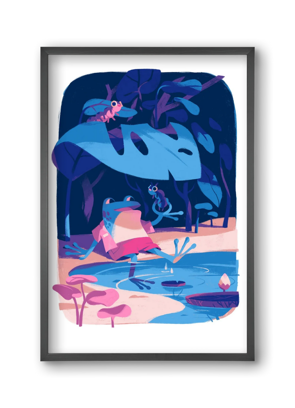 Frog in the puddle - artbridge