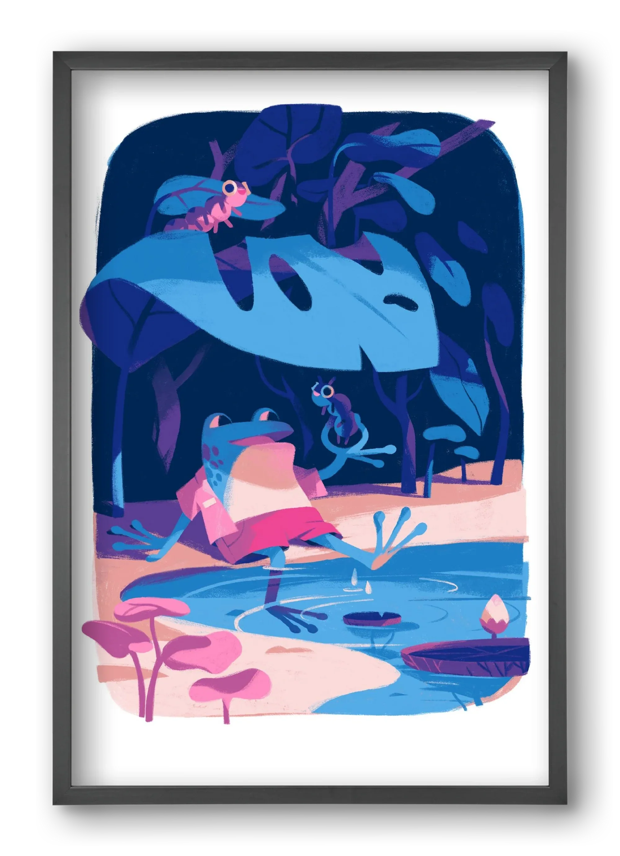 Frog in the puddle - artbridge