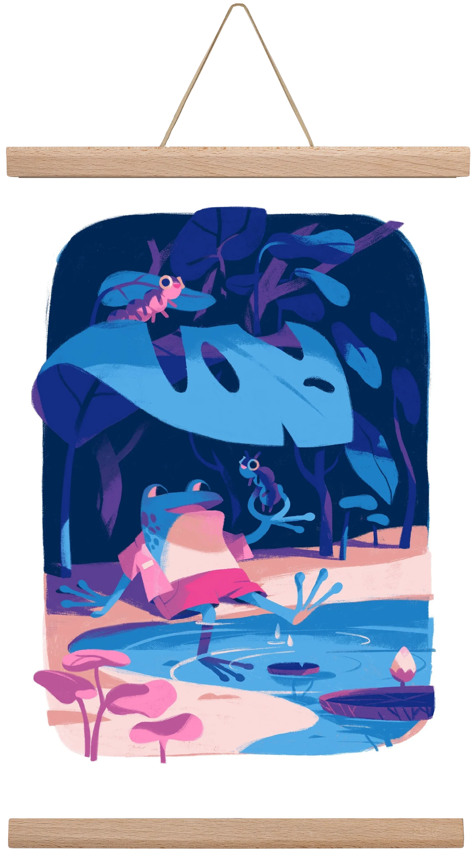 Frog in the puddle - artbridge