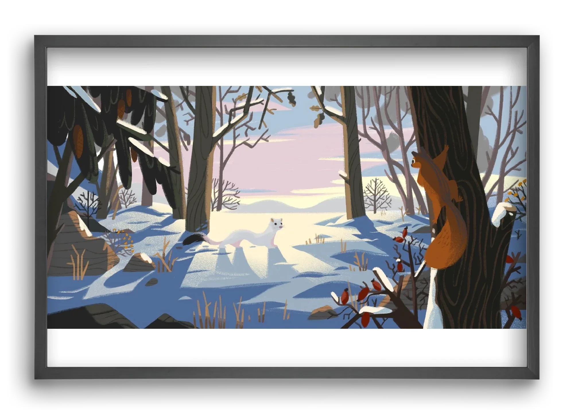Squirrel and Stoat - artbridge