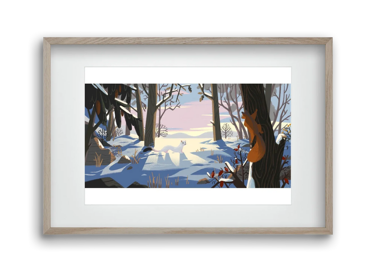 Squirrel and Stoat - artbridge