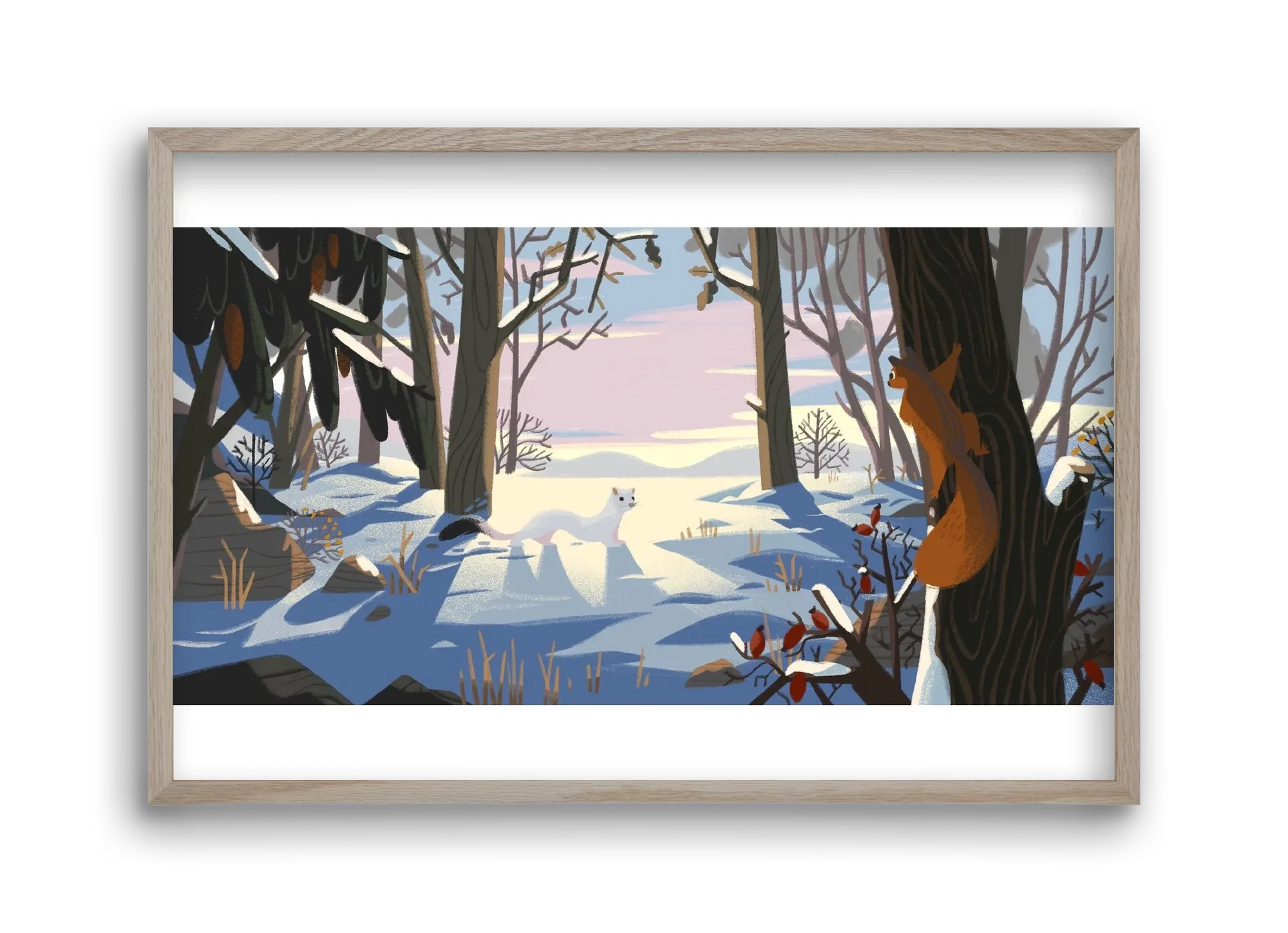 Squirrel and Stoat - artbridge