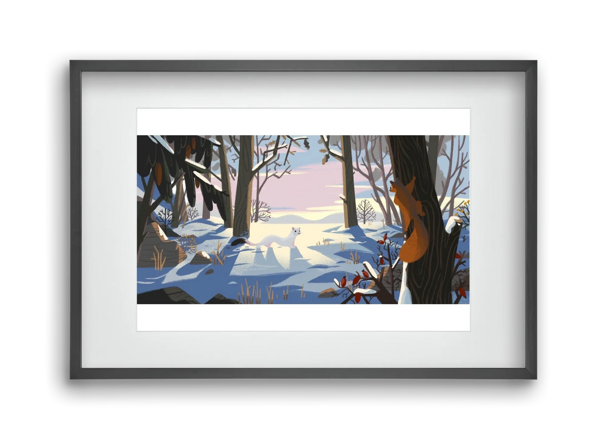 Squirrel and Stoat - artbridge