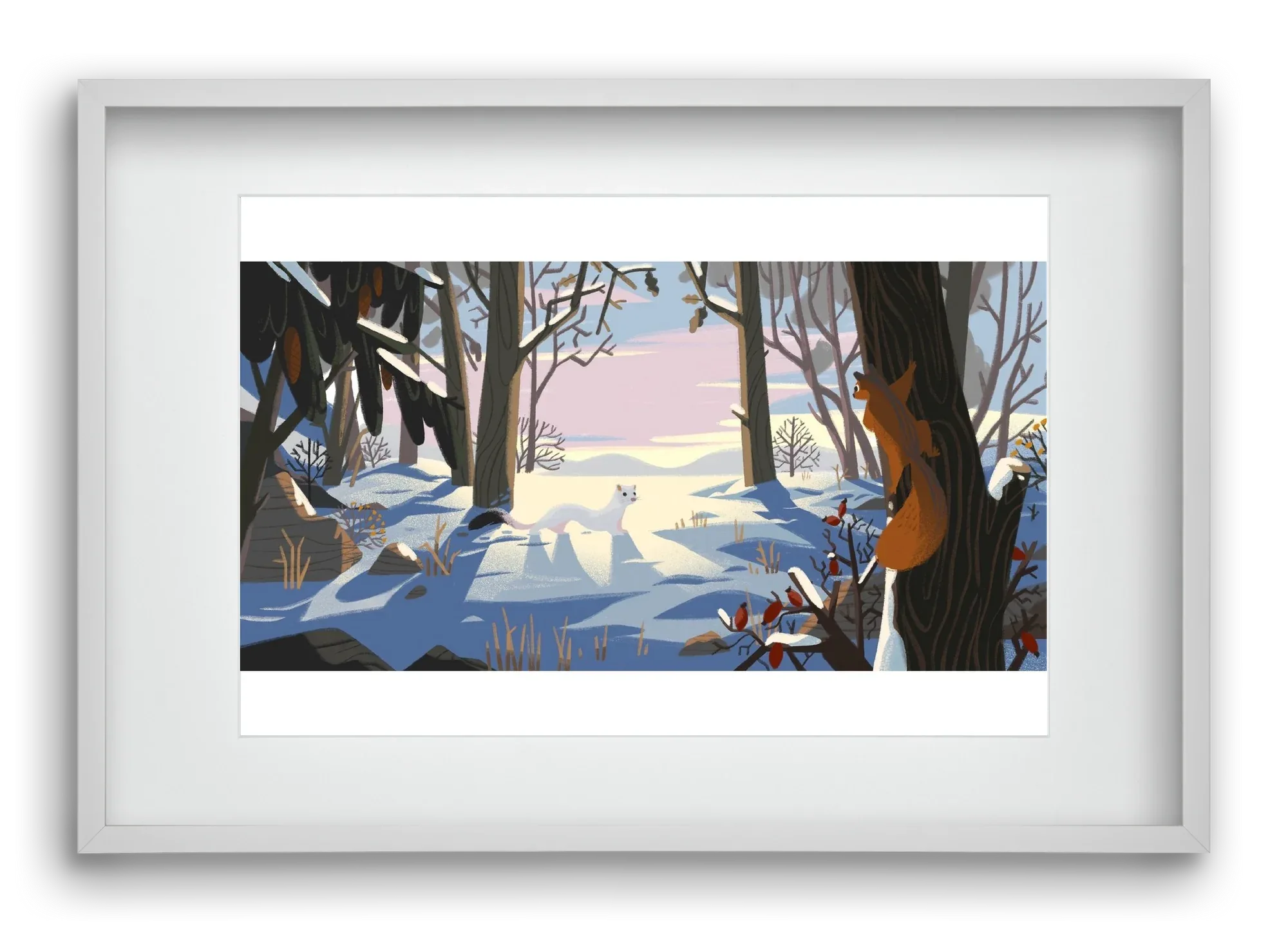 Squirrel and Stoat - artbridge