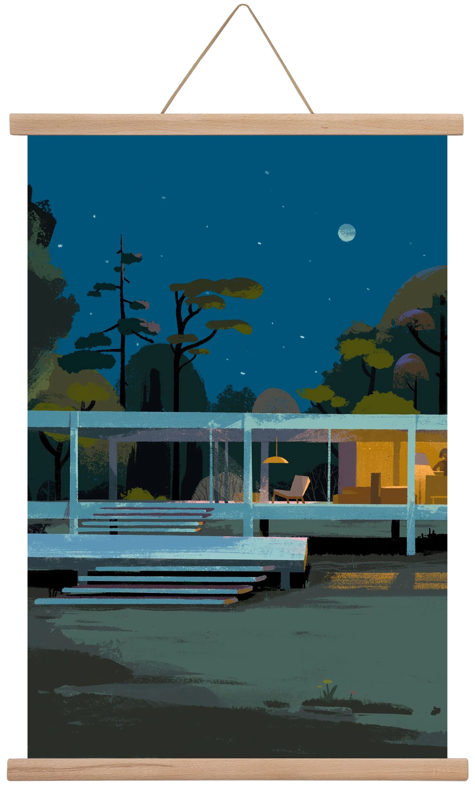 Mid-century at midnight - artbridge