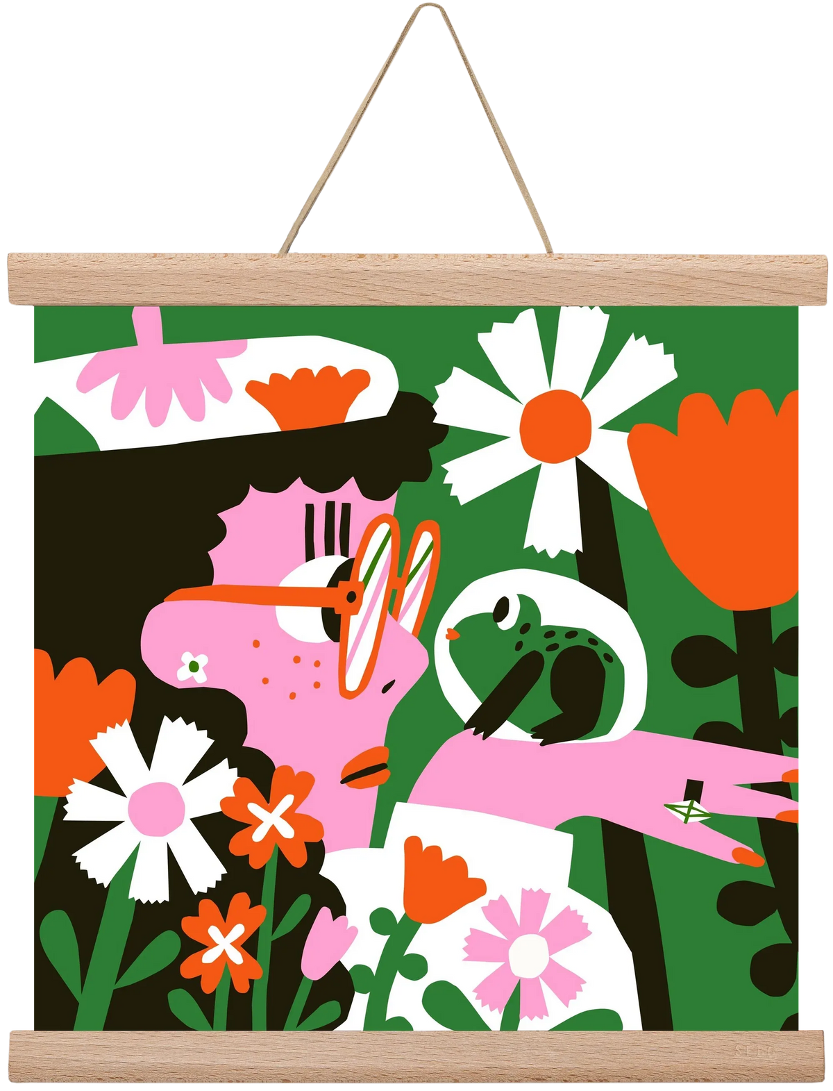 Frog in the garden - artbridge