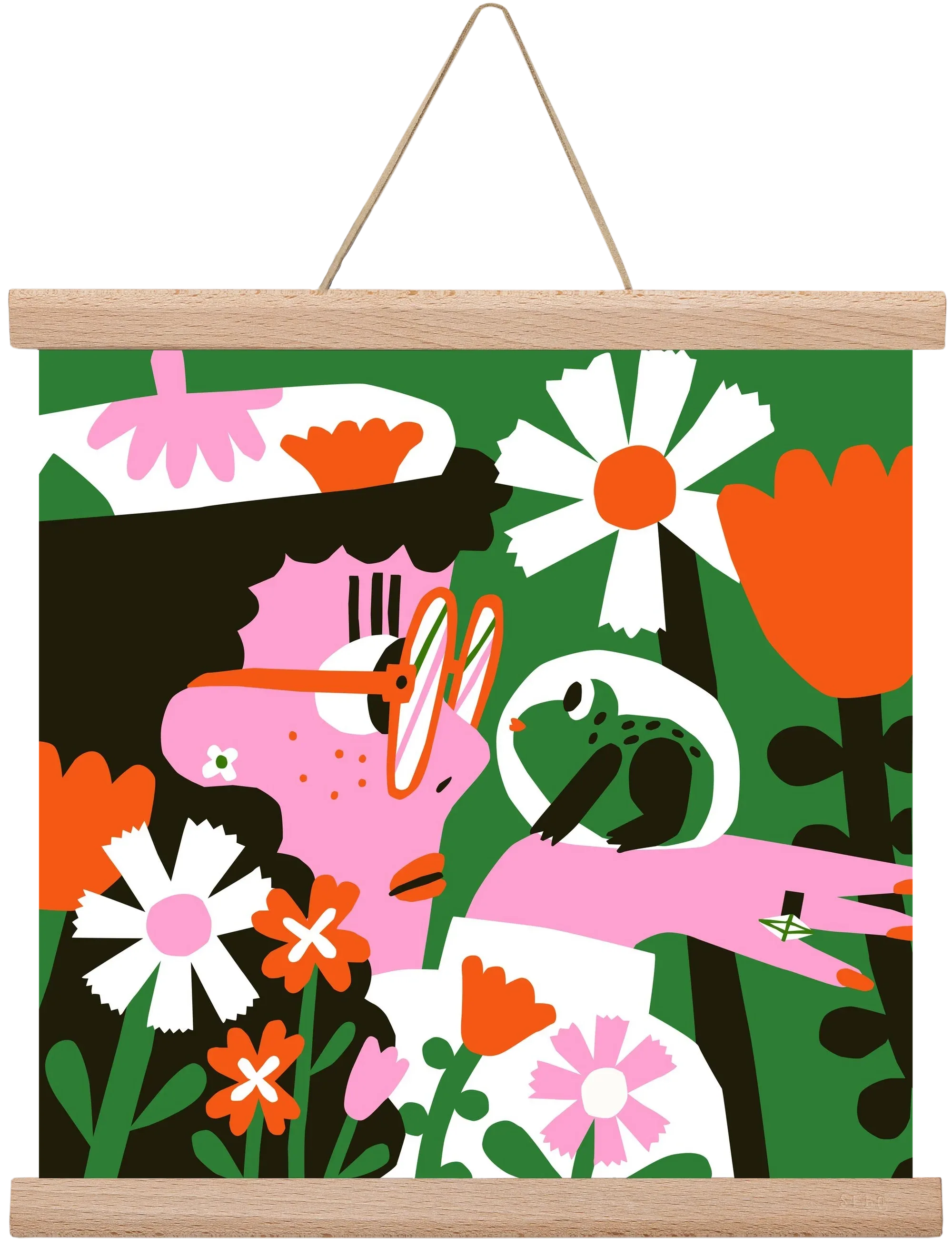 Frog in the garden - artbridge
