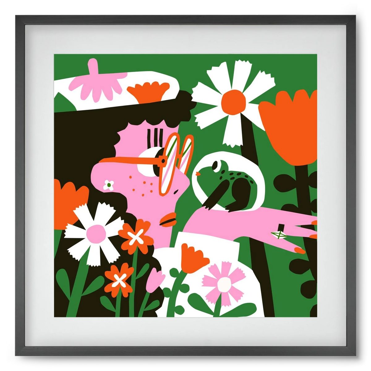 Frog in the garden - artbridge