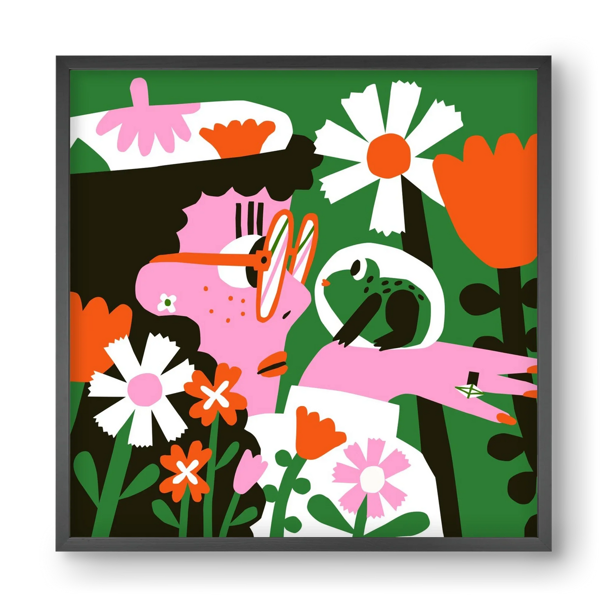 Frog in the garden - artbridge