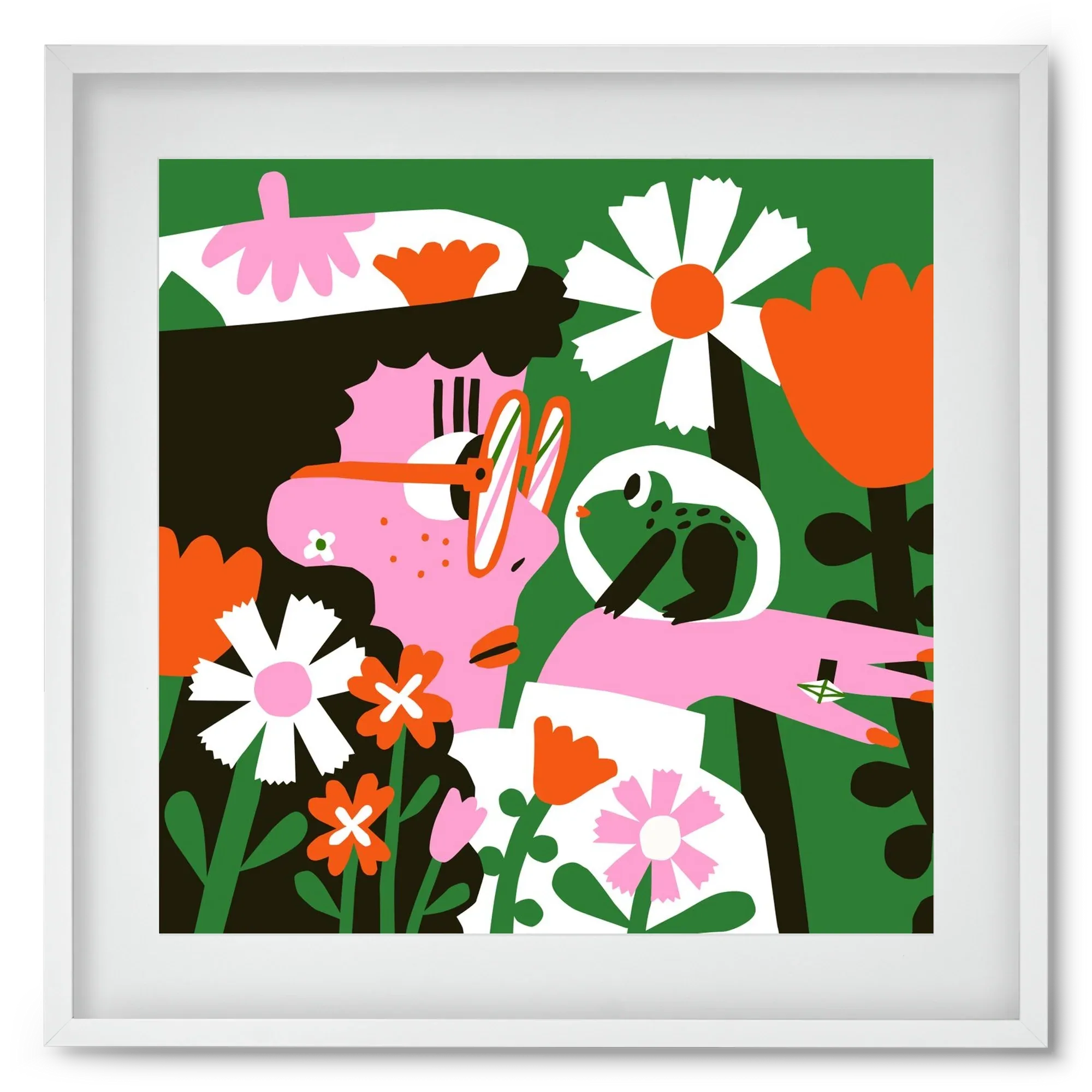 Frog in the garden - artbridge