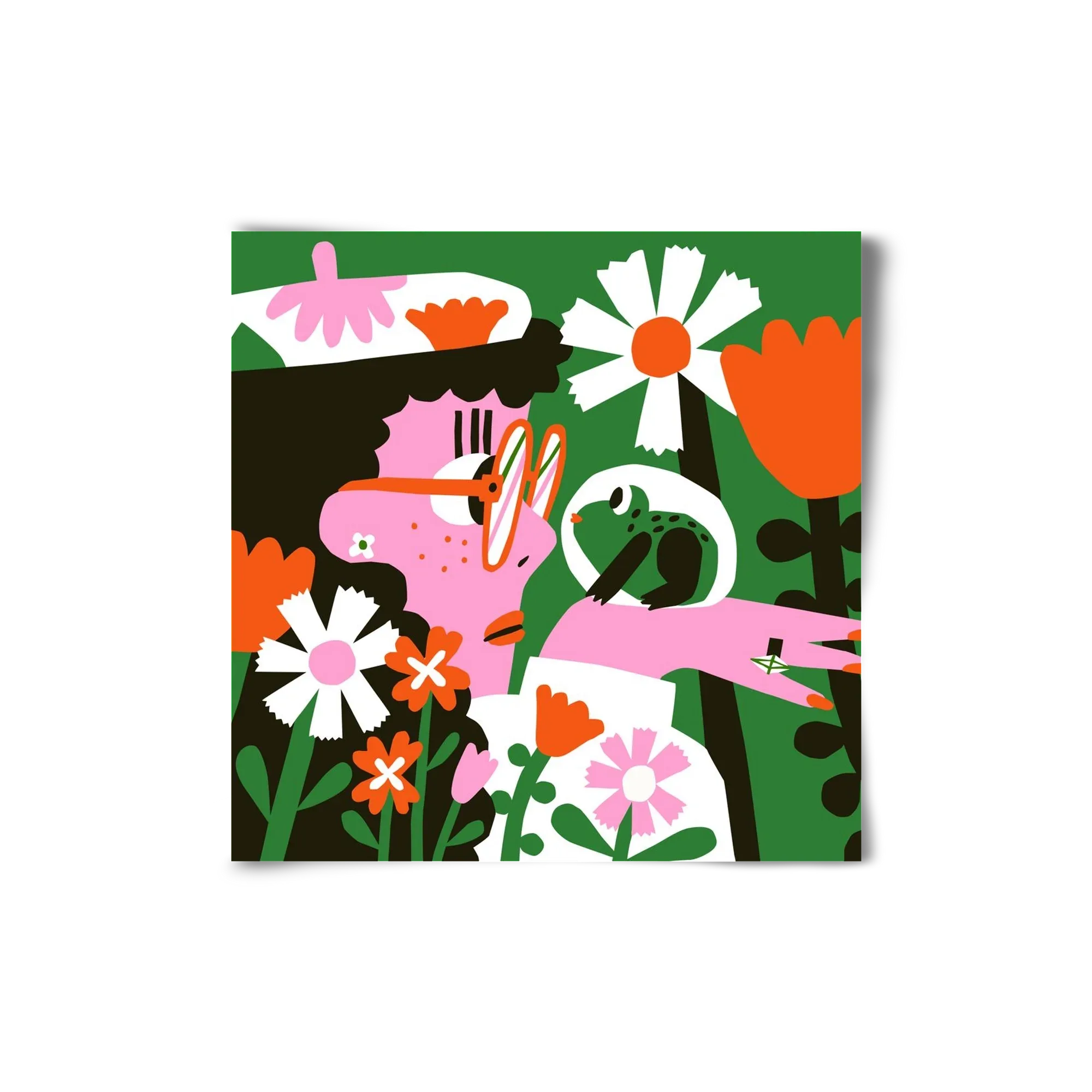 Frog in the garden - artbridge