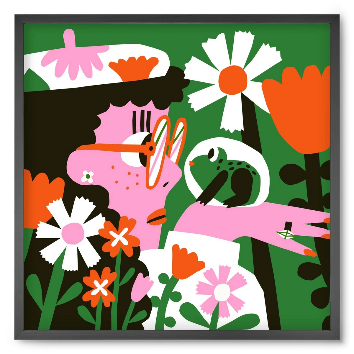 Frog in the garden - artbridge