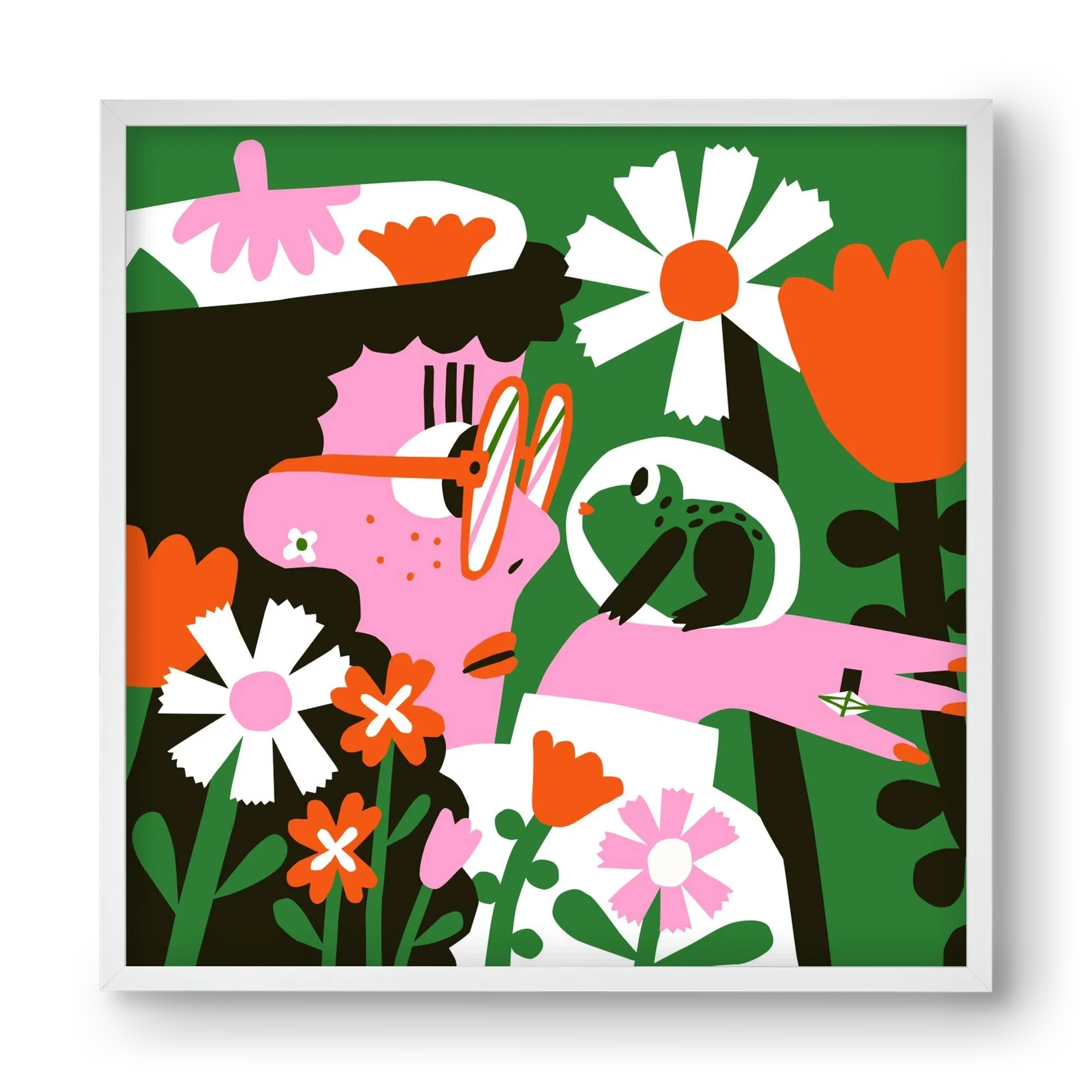 Frog in the garden - artbridge