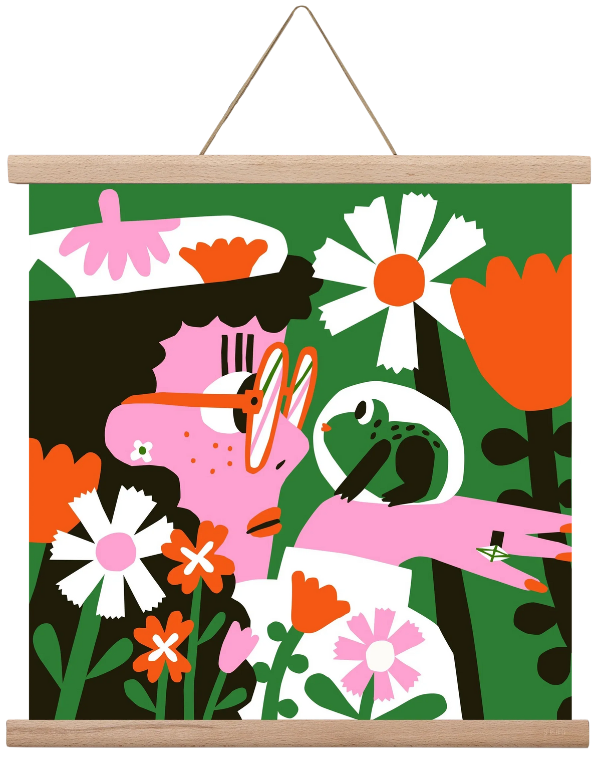 Frog in the garden - artbridge