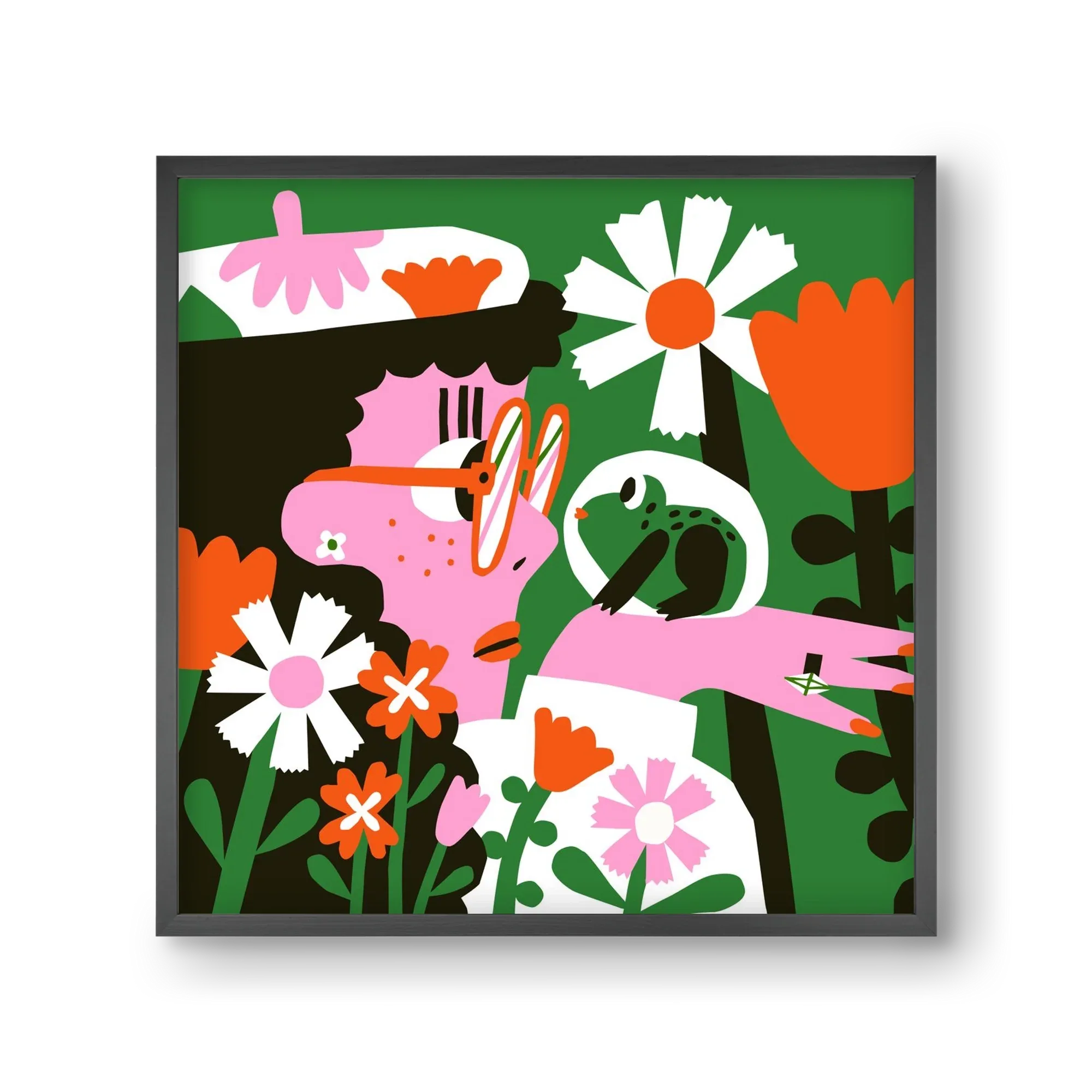 Frog in the garden - artbridge