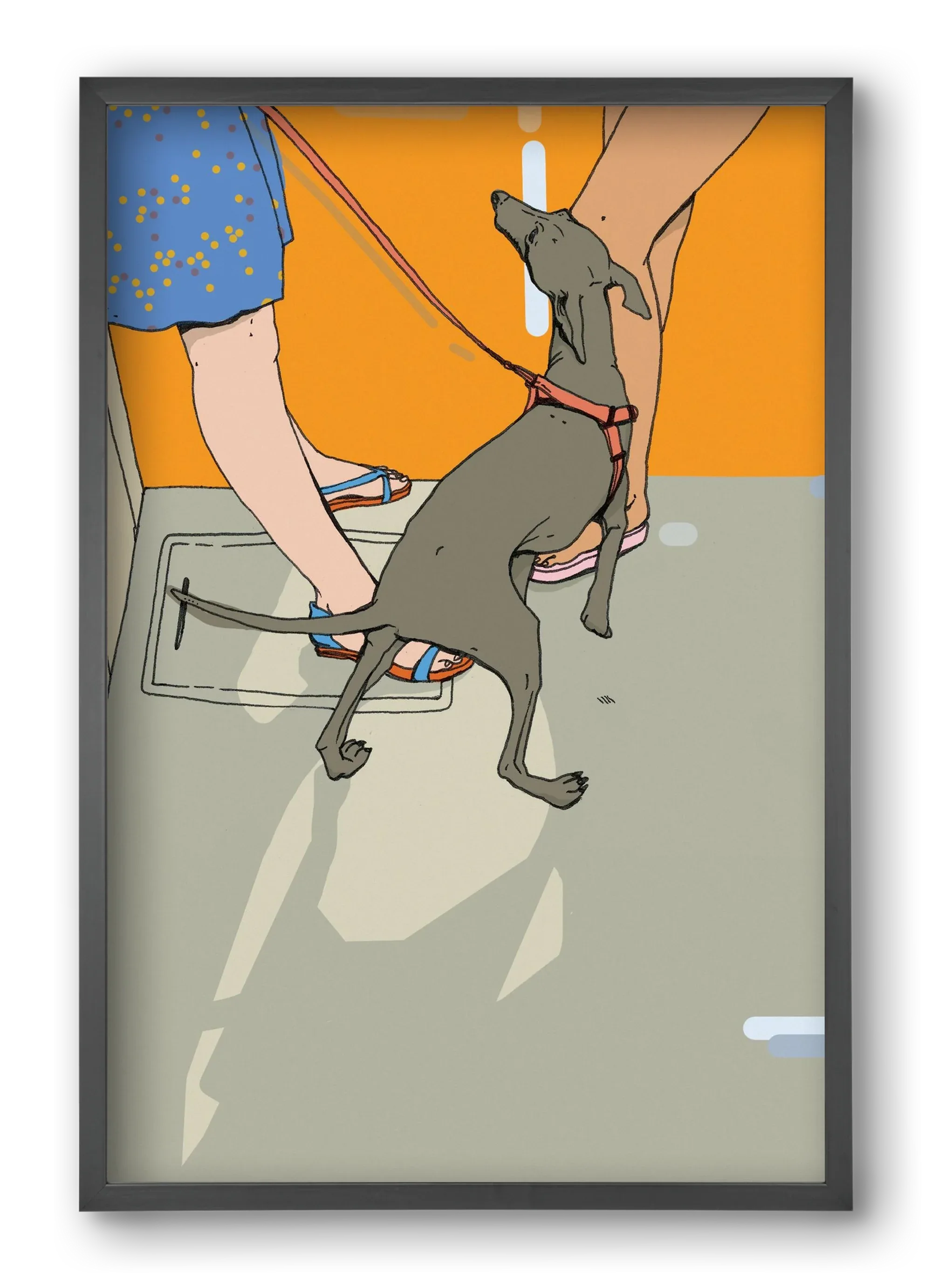 Kutya a villamoson - artbridge