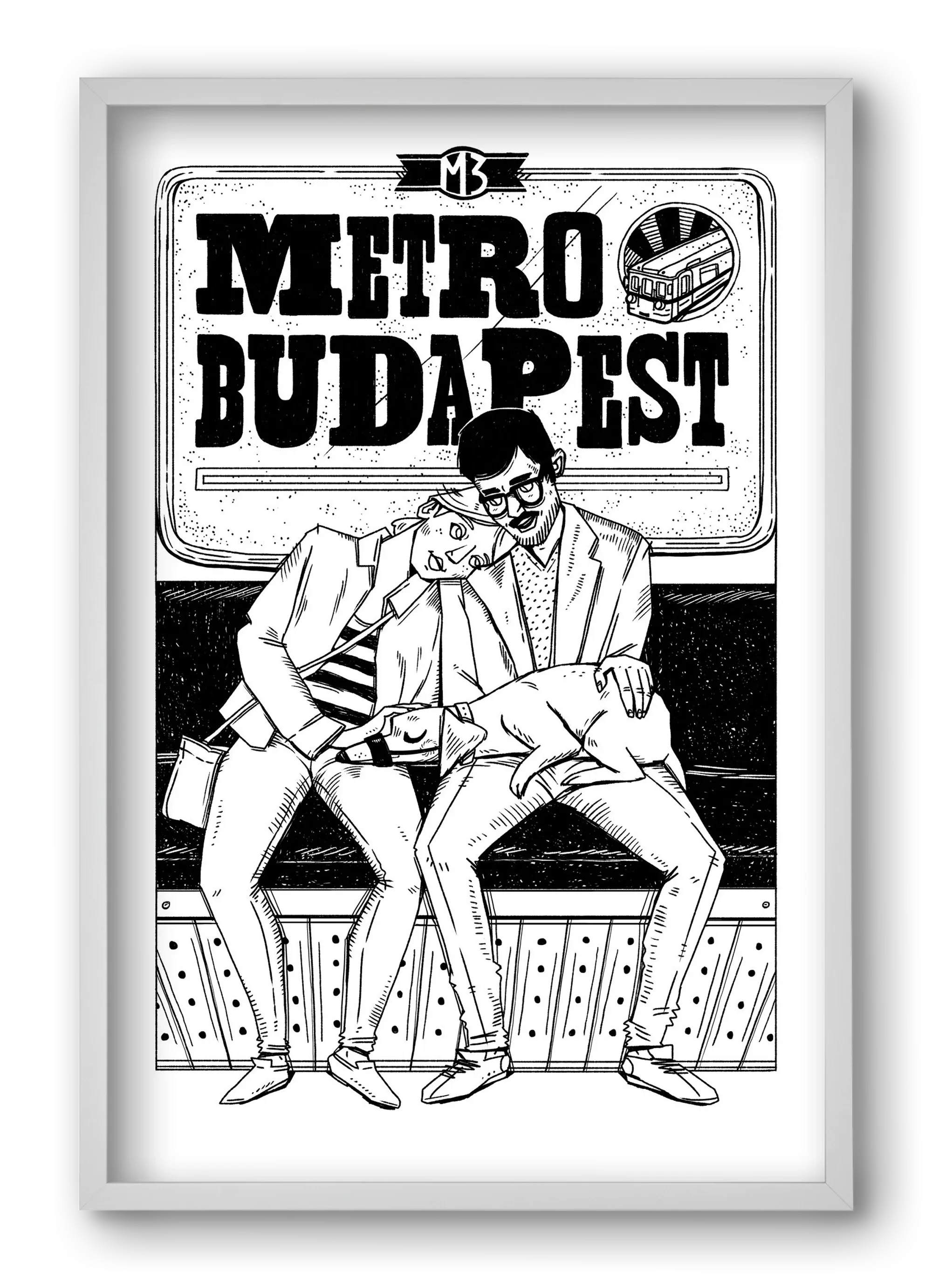 M3 metro kutyával - artbridge