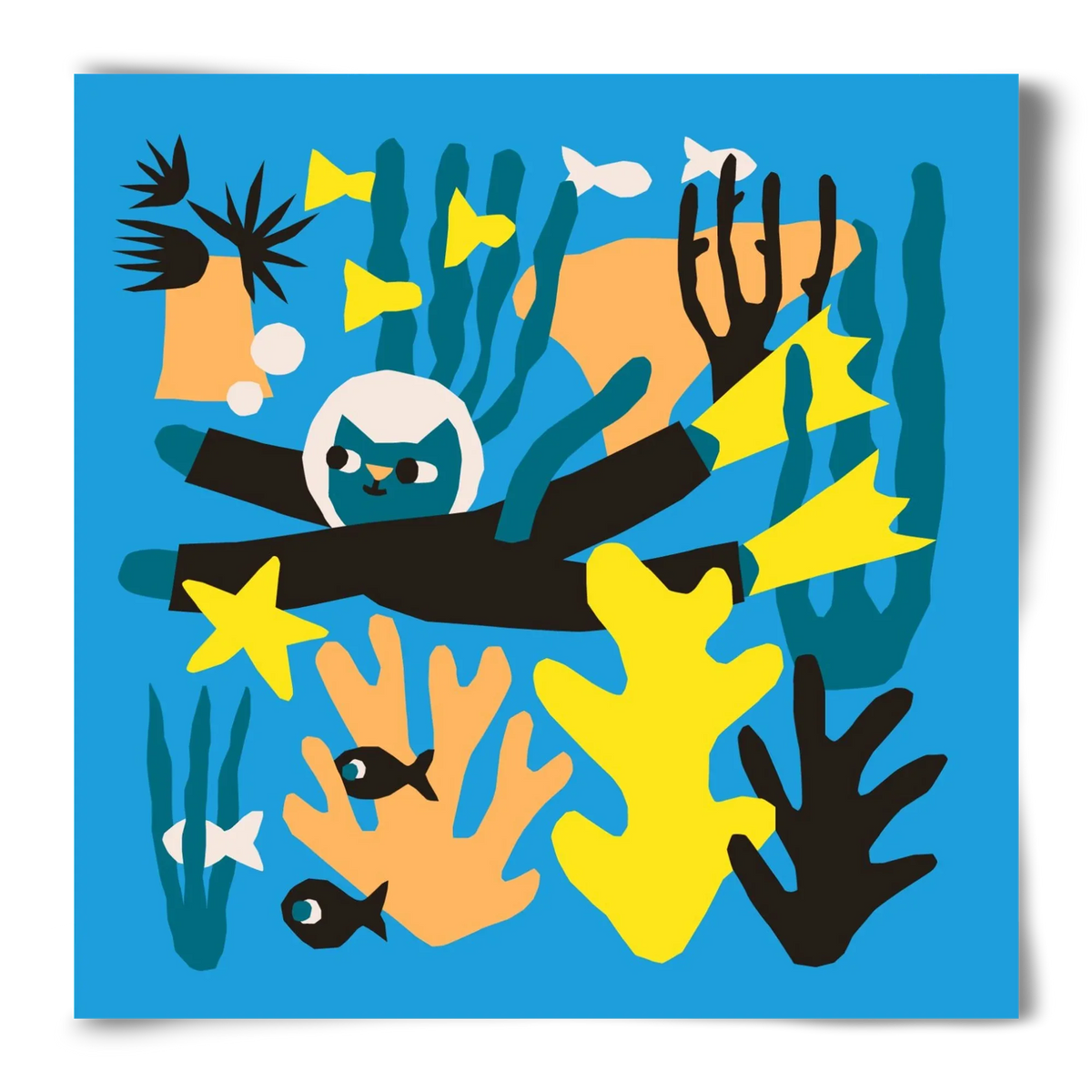 Diving Cat - artbridge