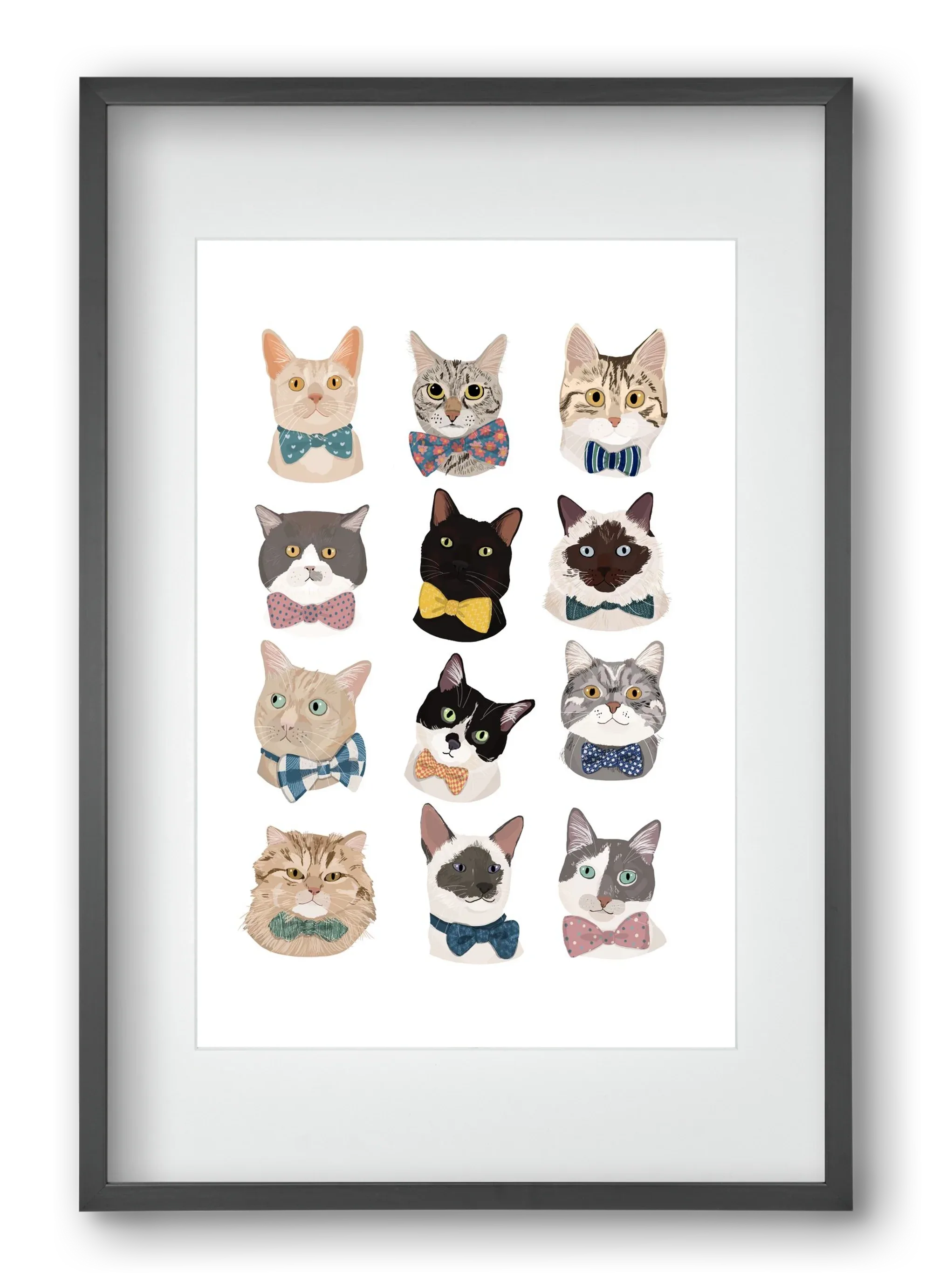 Cats in Bowtie - artbridge