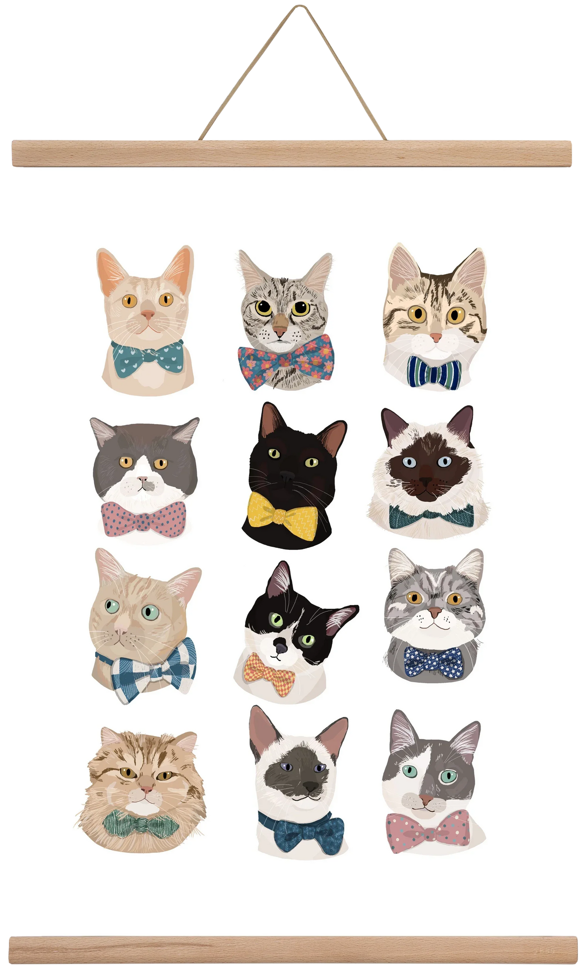 Cats in Bowtie - artbridge