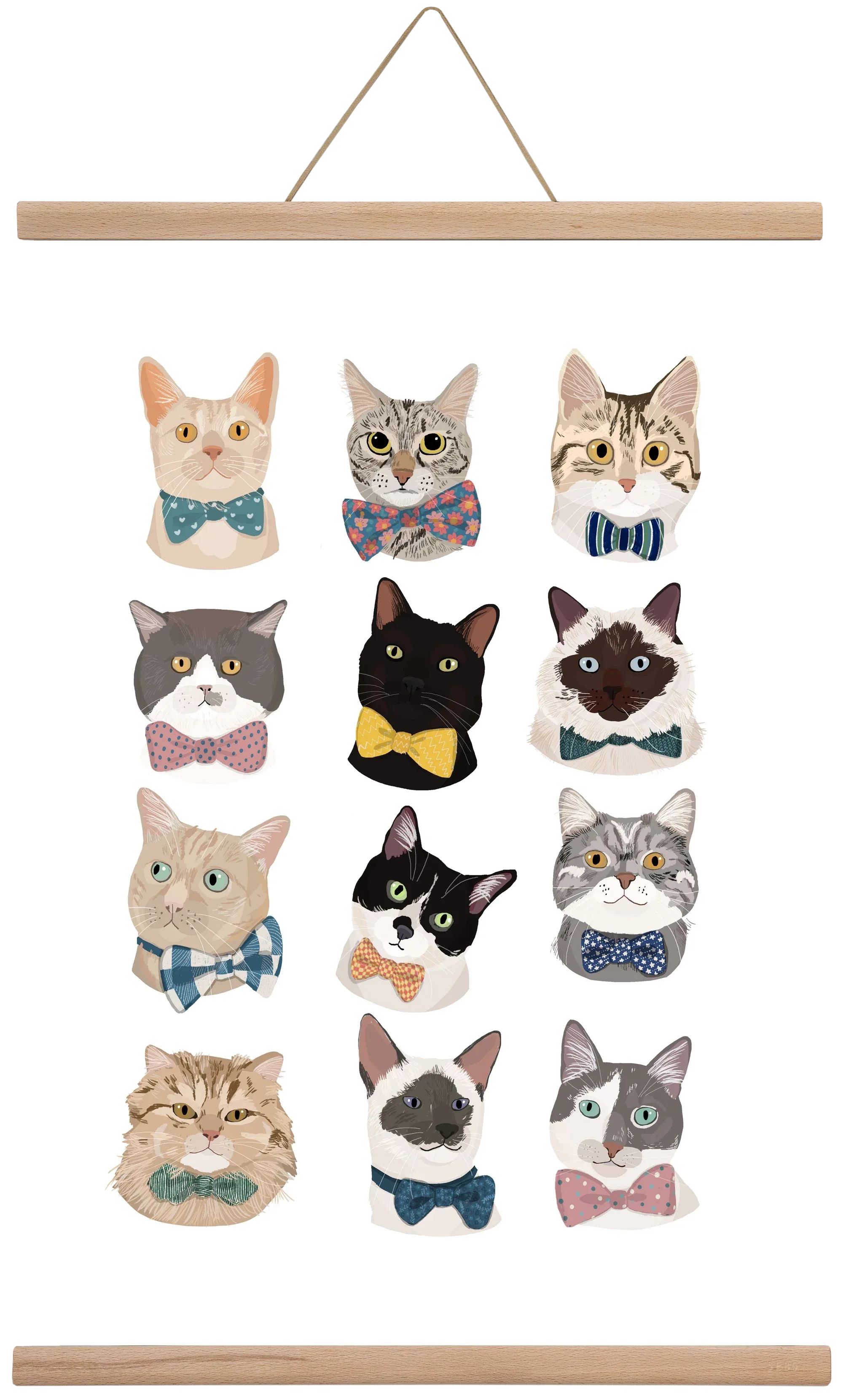 Cats in Bowtie - artbridge