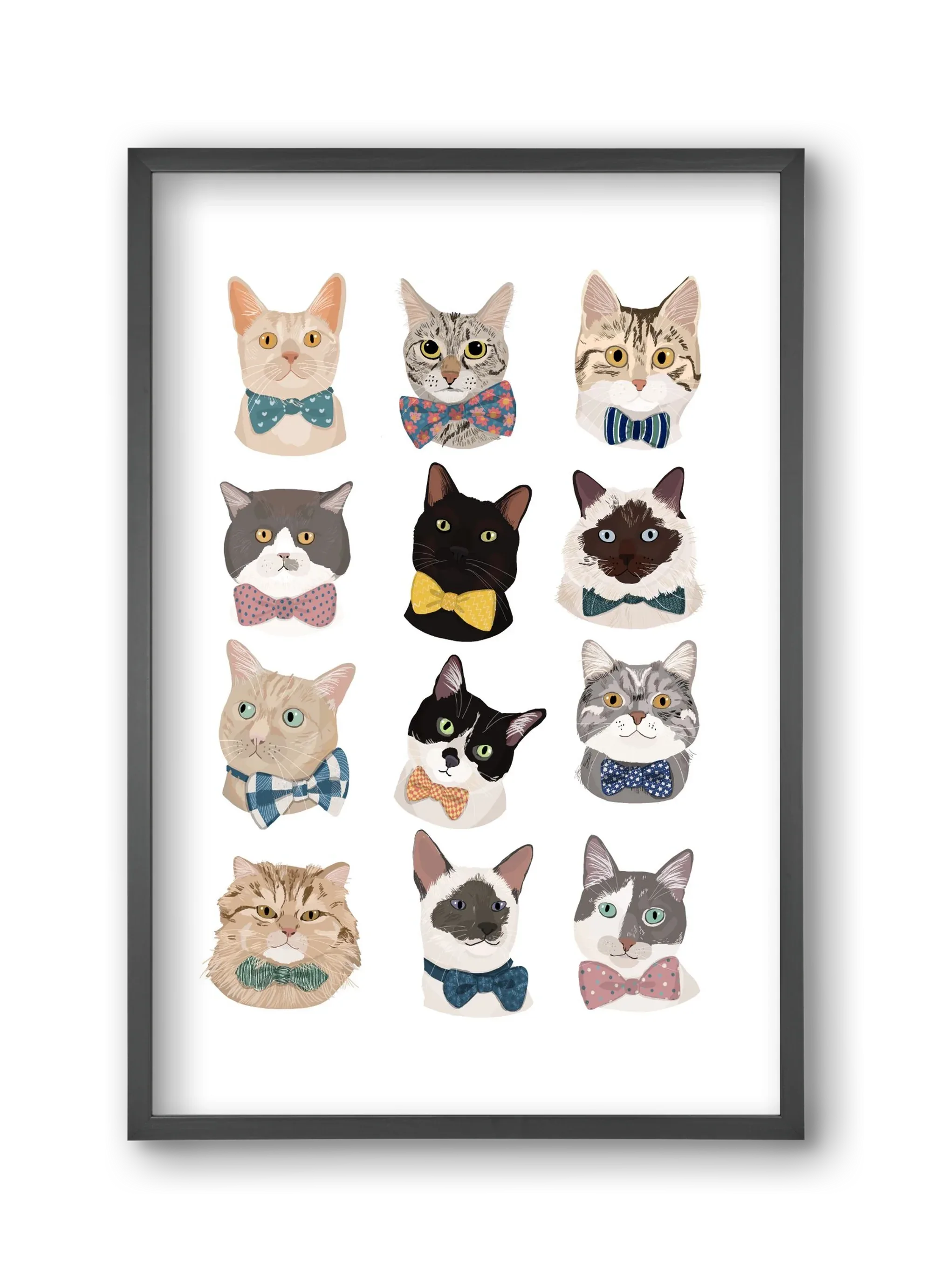 Cats in Bowtie - artbridge