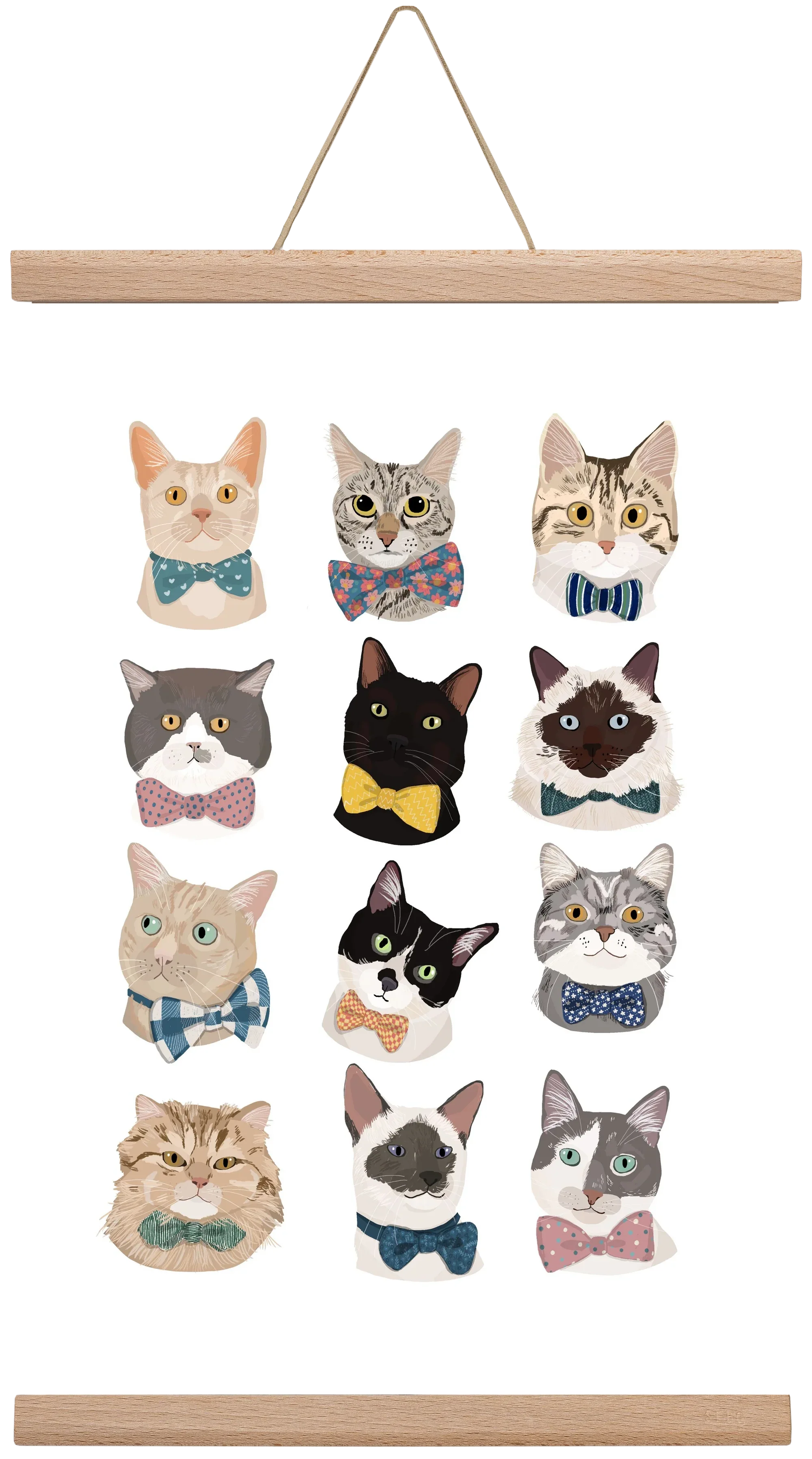 Cats in Bowtie - artbridge