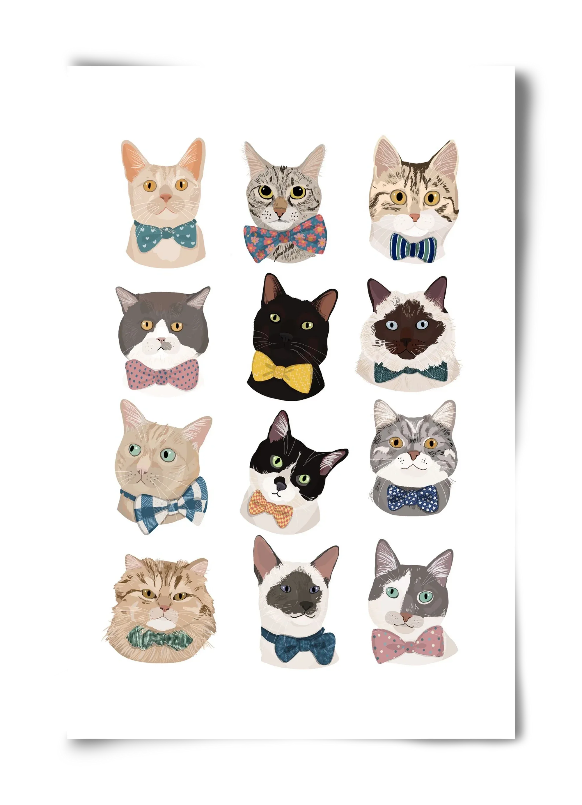 Cats in Bowtie - artbridge
